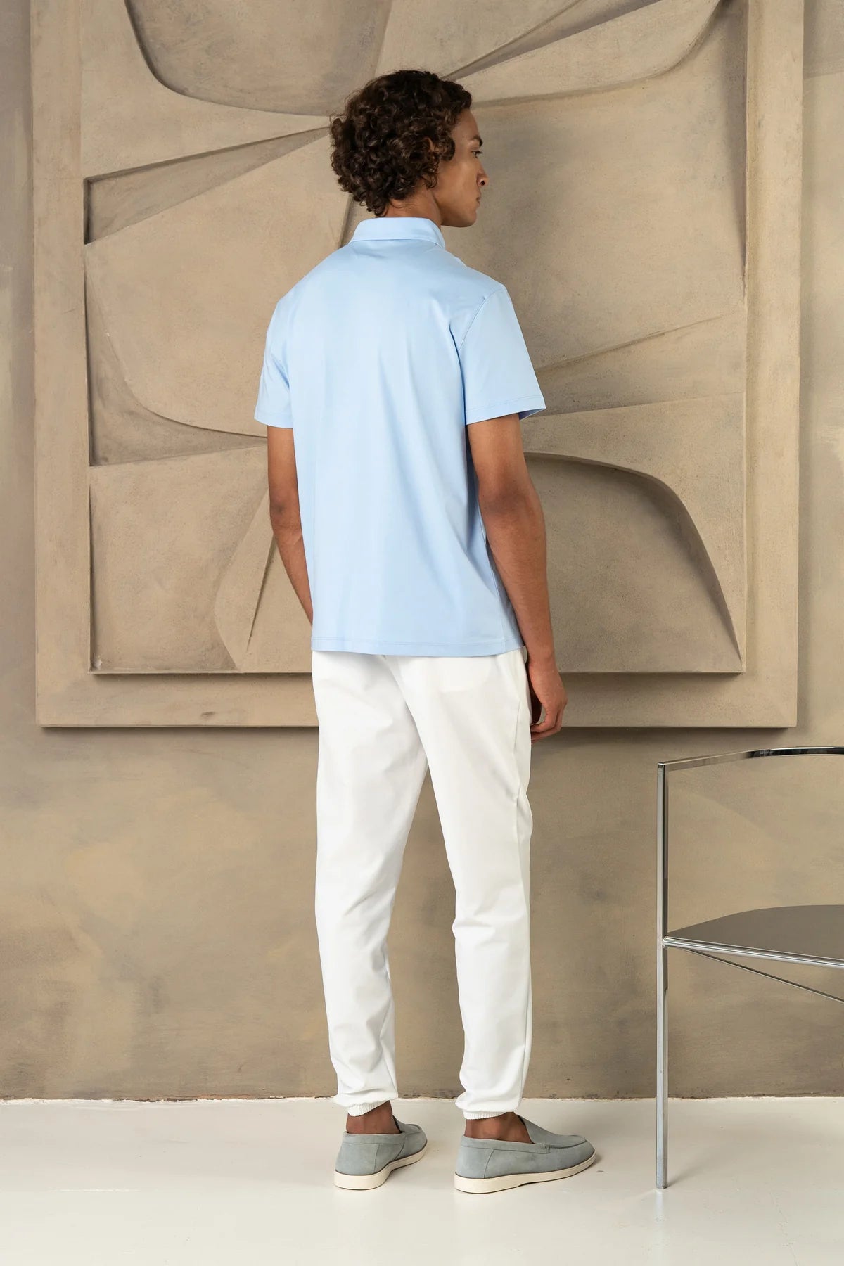 THE CAPRI POLO LIGHT BLU