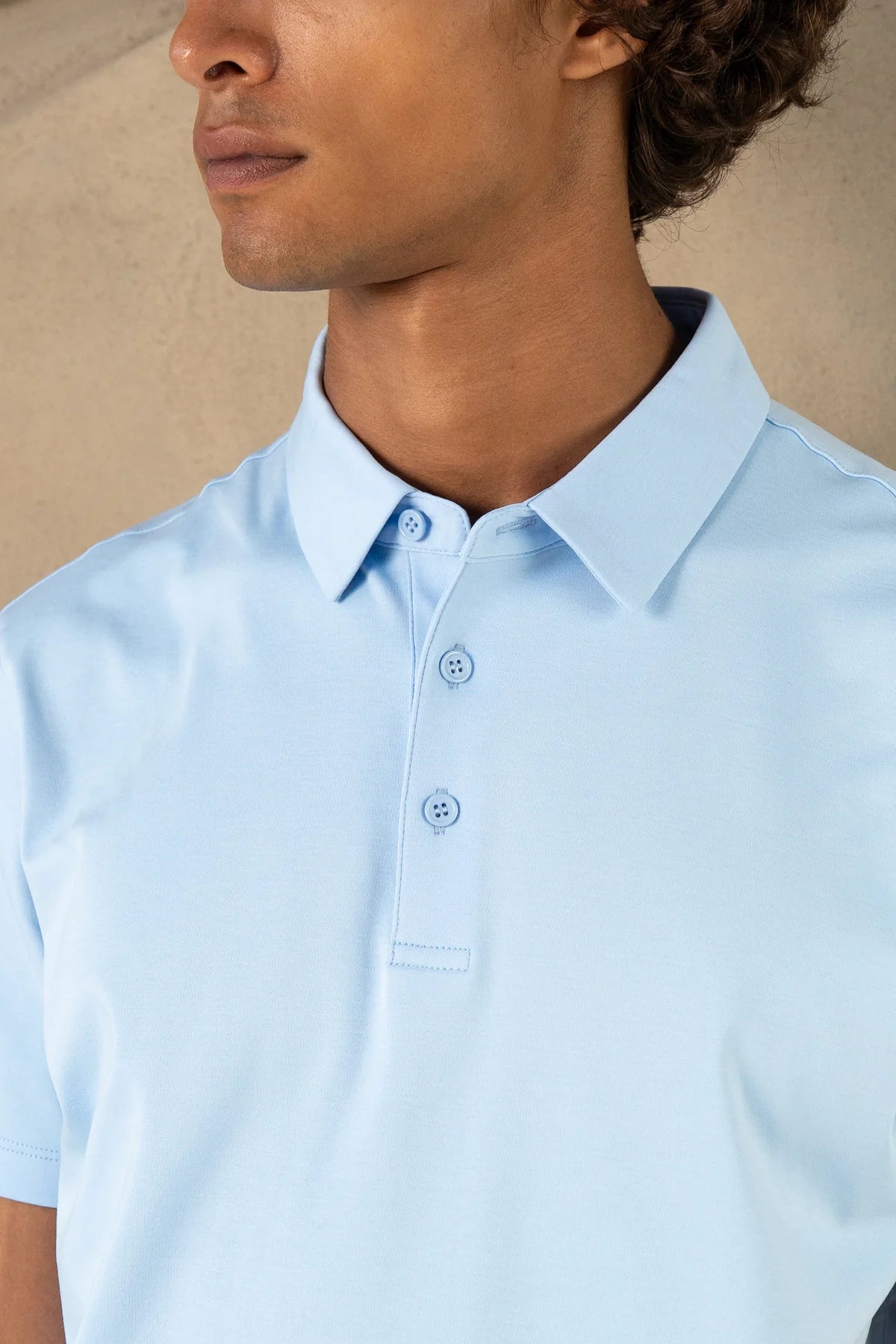 THE CAPRI POLO LIGHT BLU