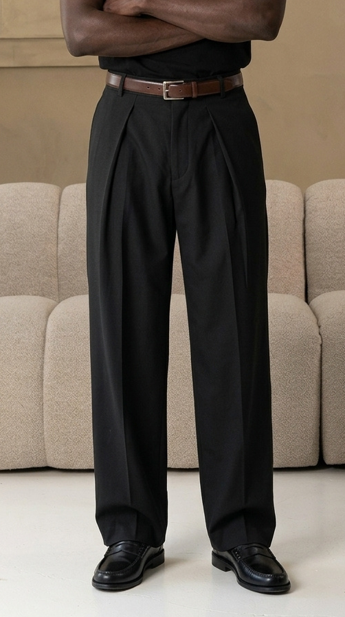 The socrates pants wide black