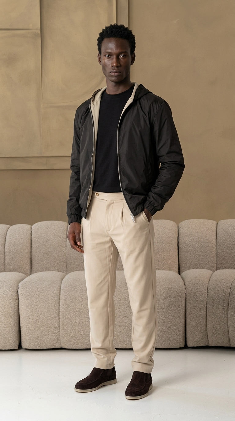 The severo jacket Taupe Brown