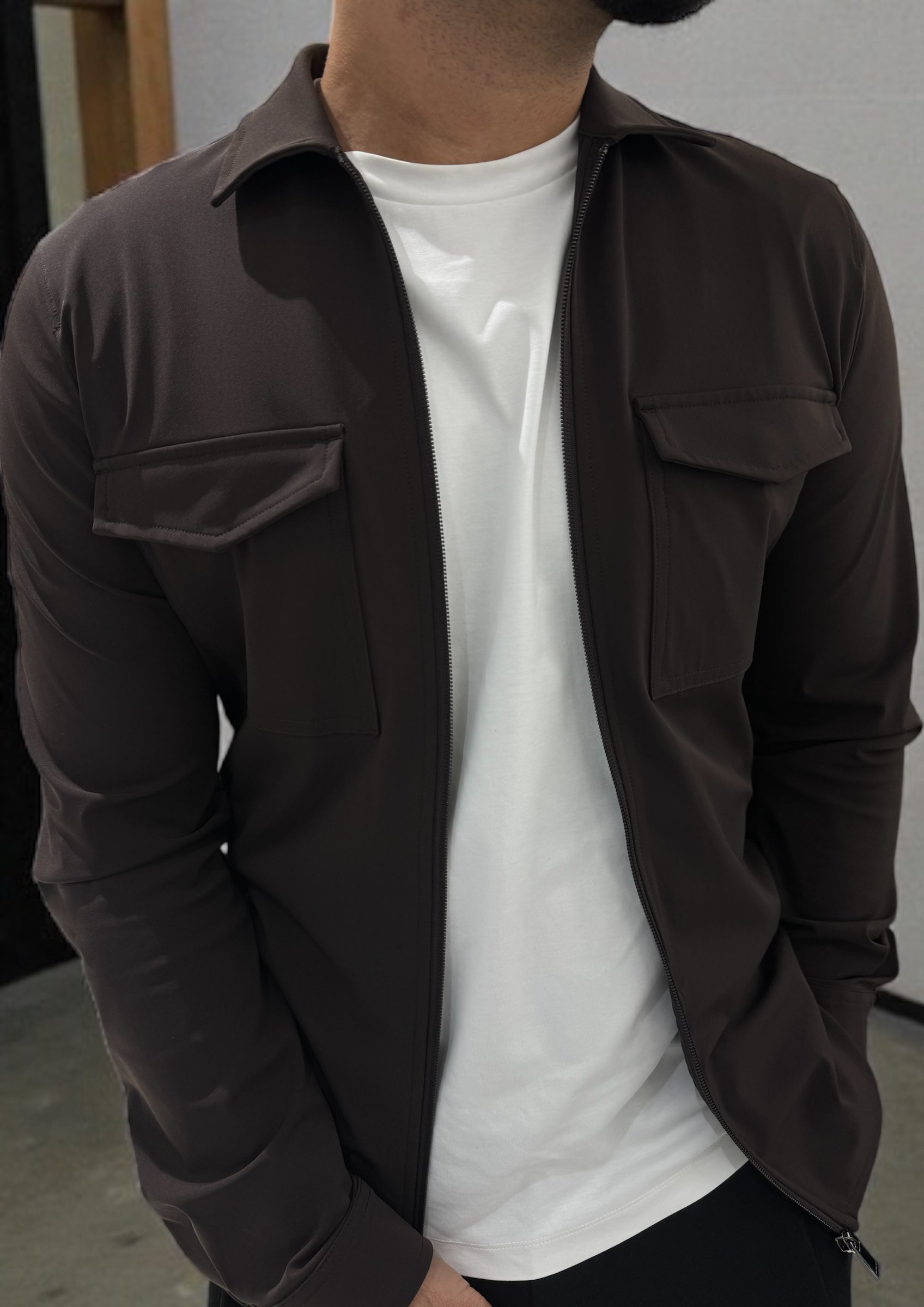 The santoni jacket espresso