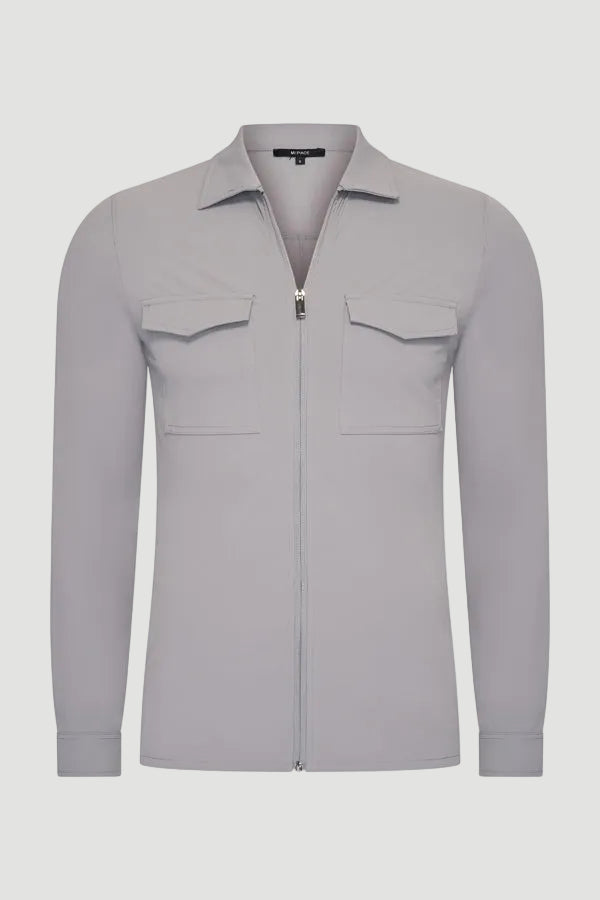 The santoni jacket Elephant Grey