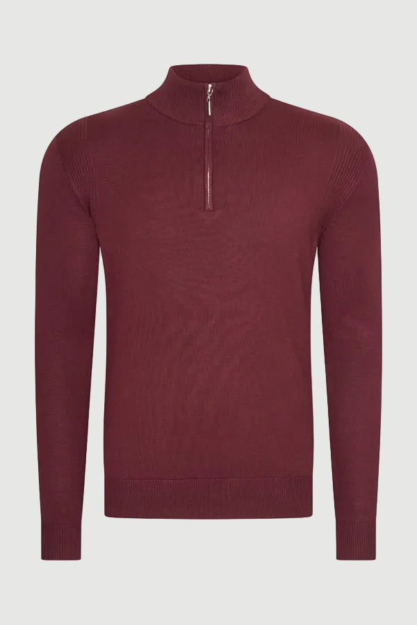 The armando pullover zip bordeaux