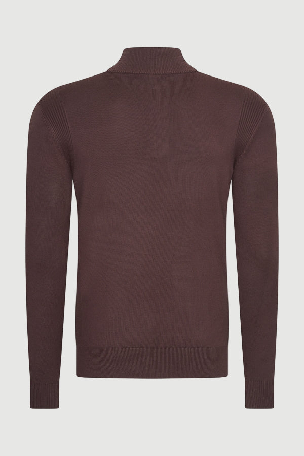 The armando pullover zip espresso