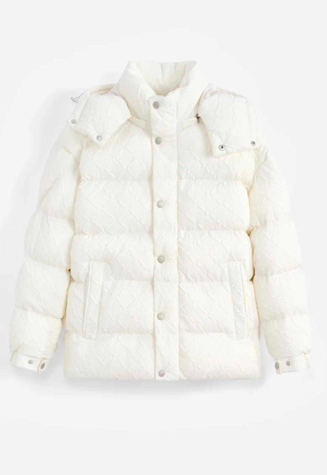 Jackson Pattern puffer jacket cream