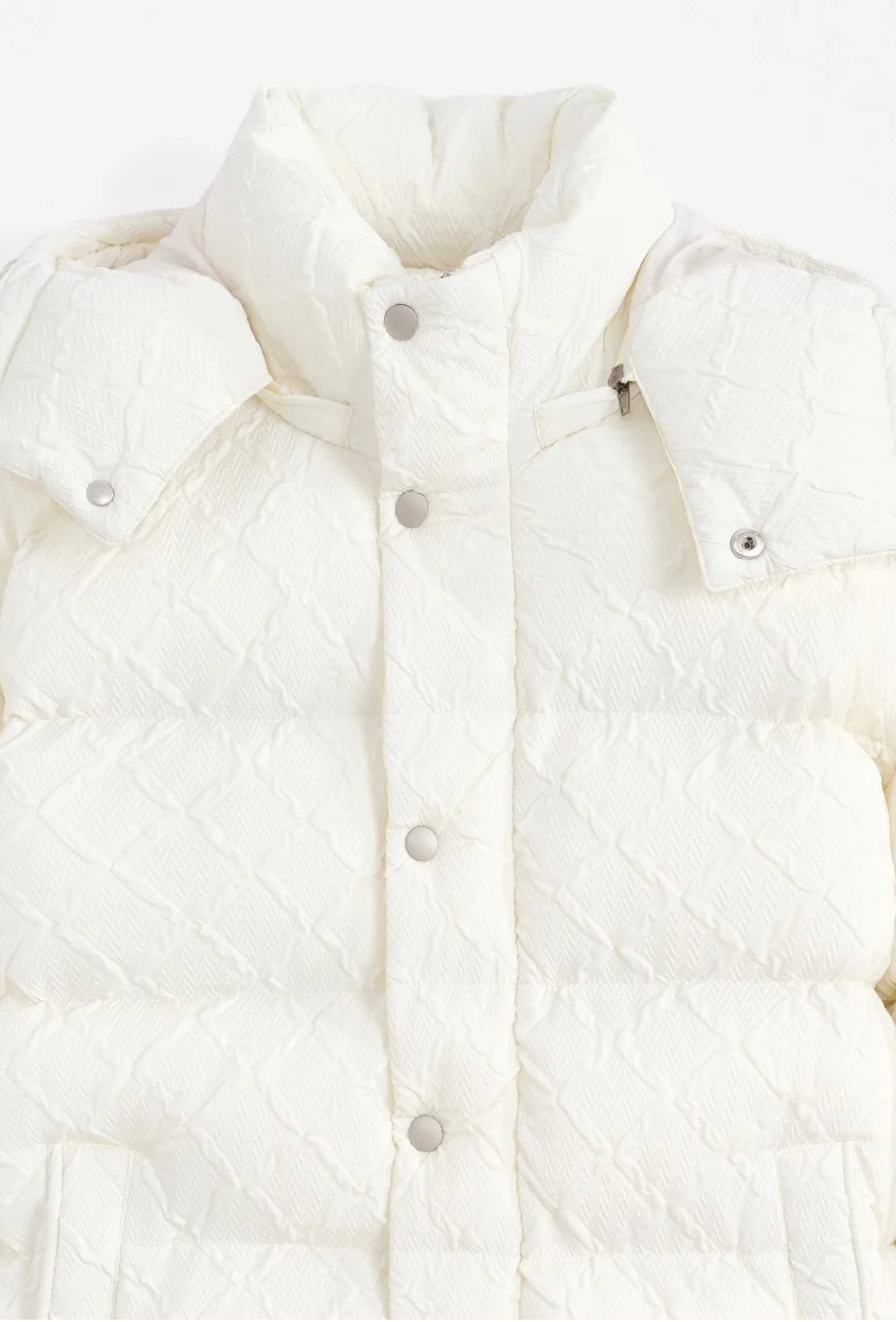 Jackson Pattern puffer jacket cream