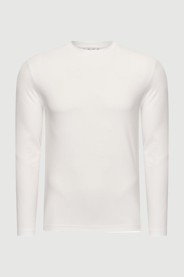 Ermal long sleeve t-shirt white