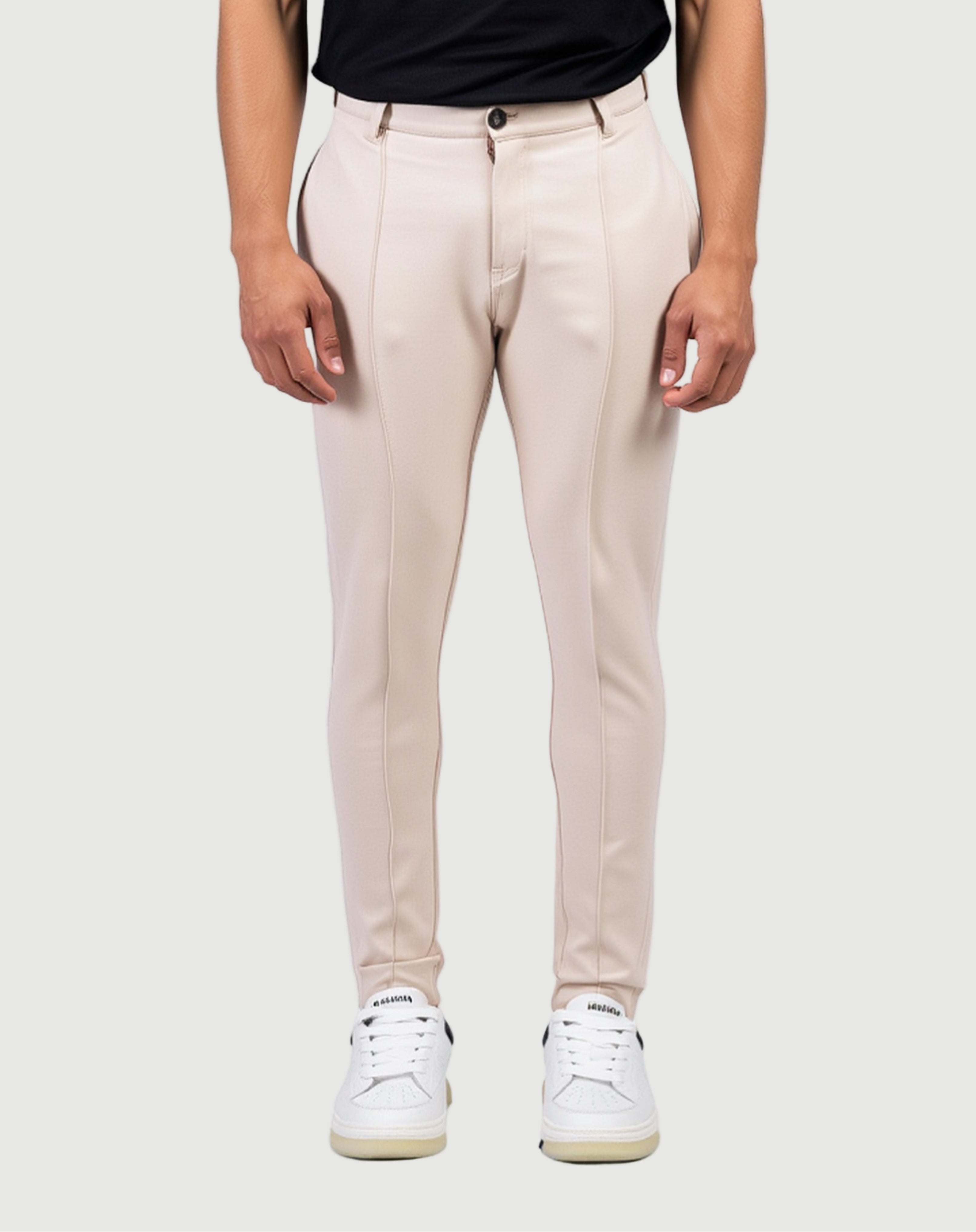 Dave slim fit trousers beige