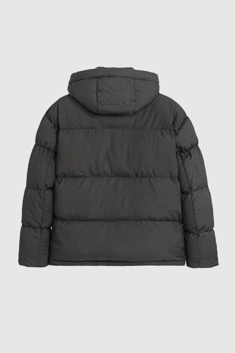 Printed hooded jacket