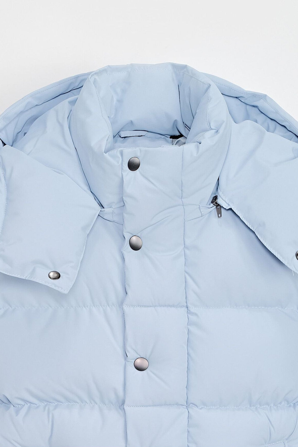 Plain quilted down jacket