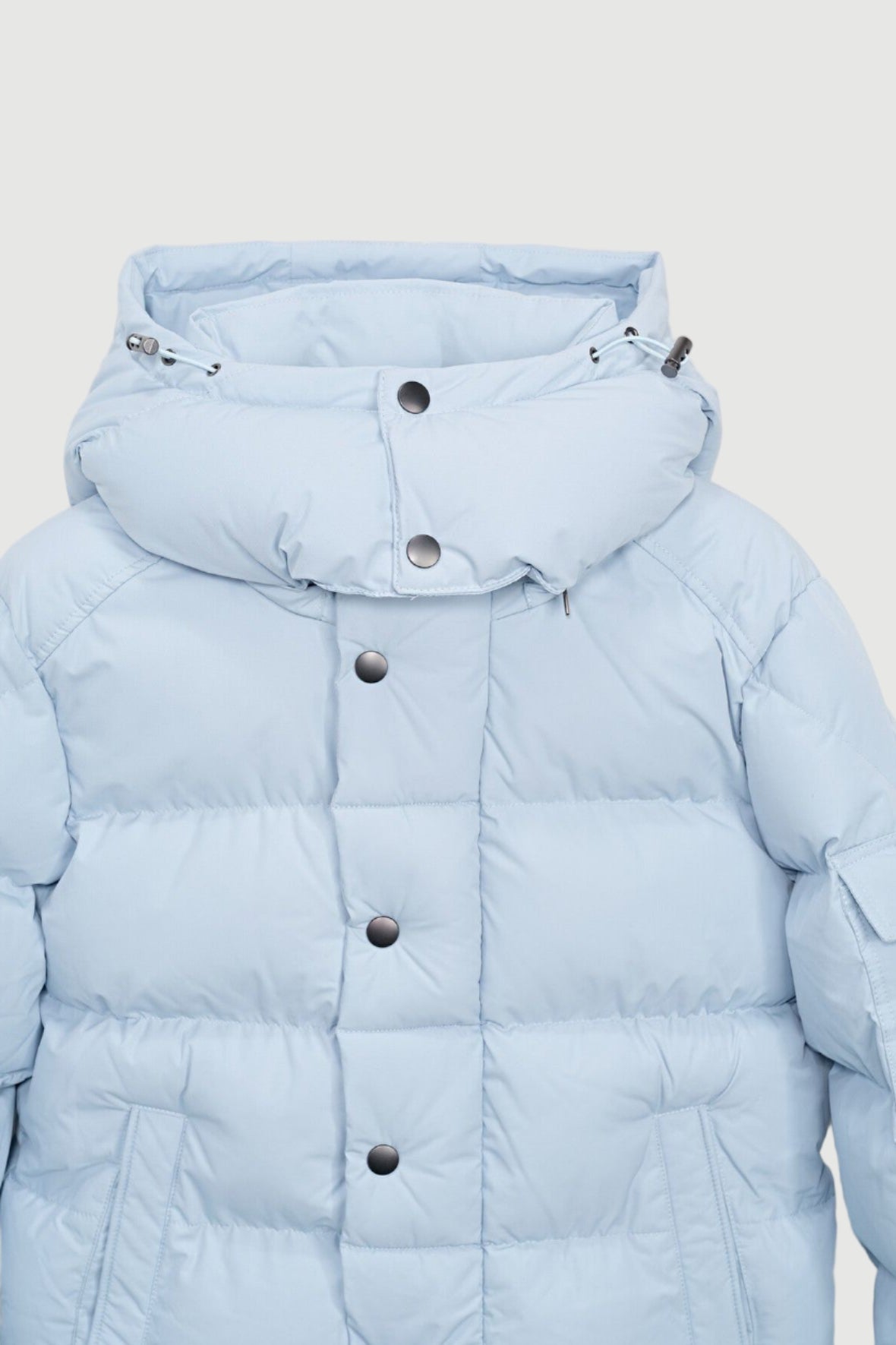 Plain quilted down jacket