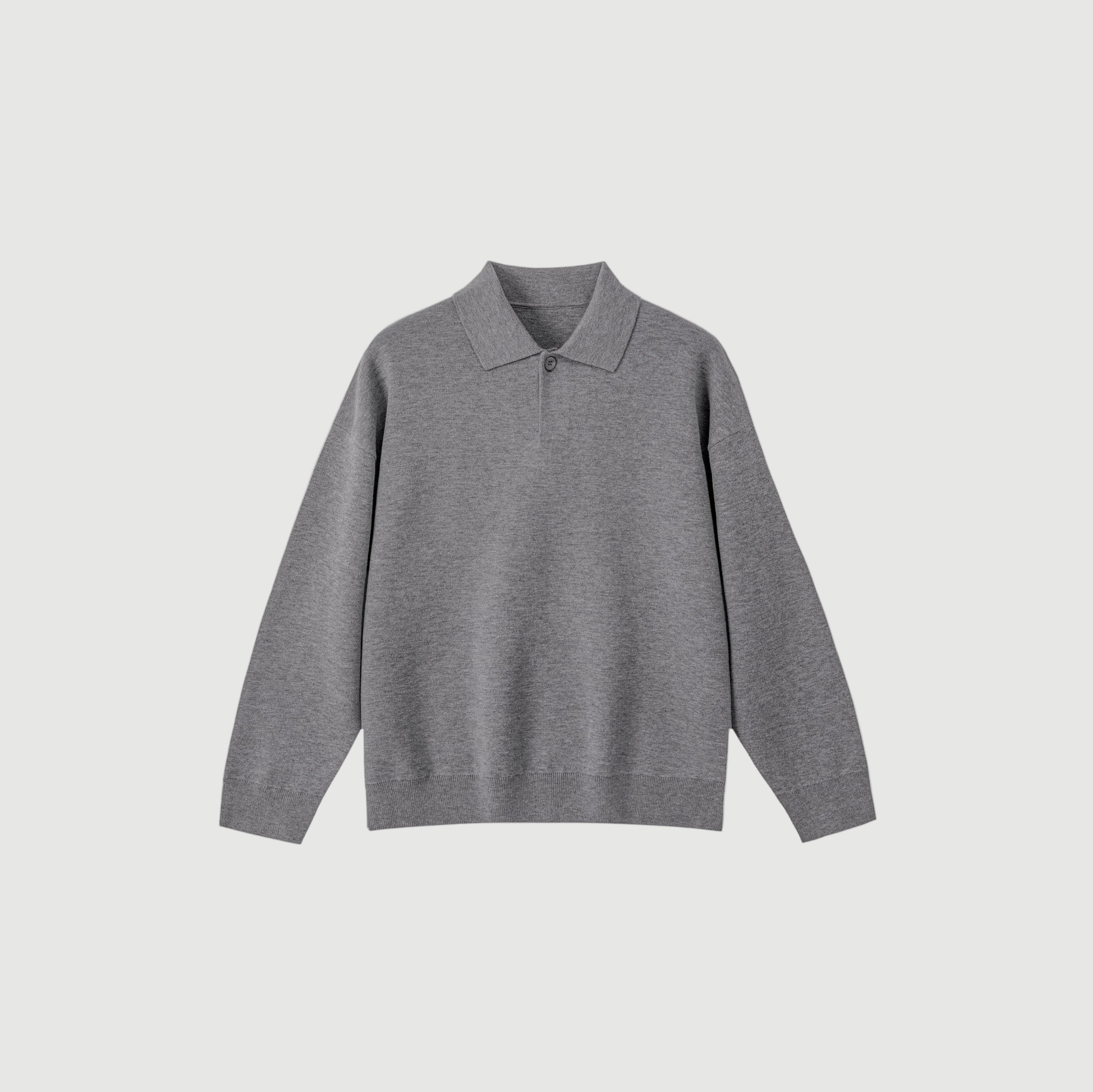 The silva longleeve polo Grey