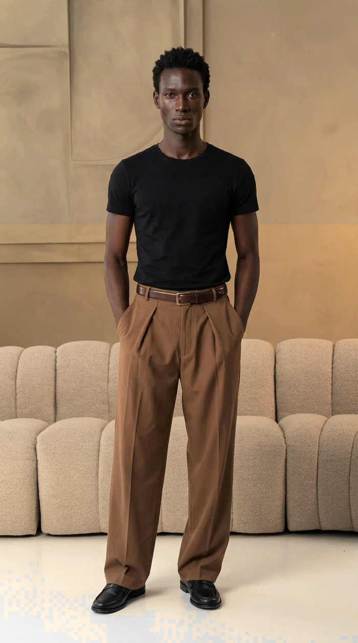 The socrates pants wide brown