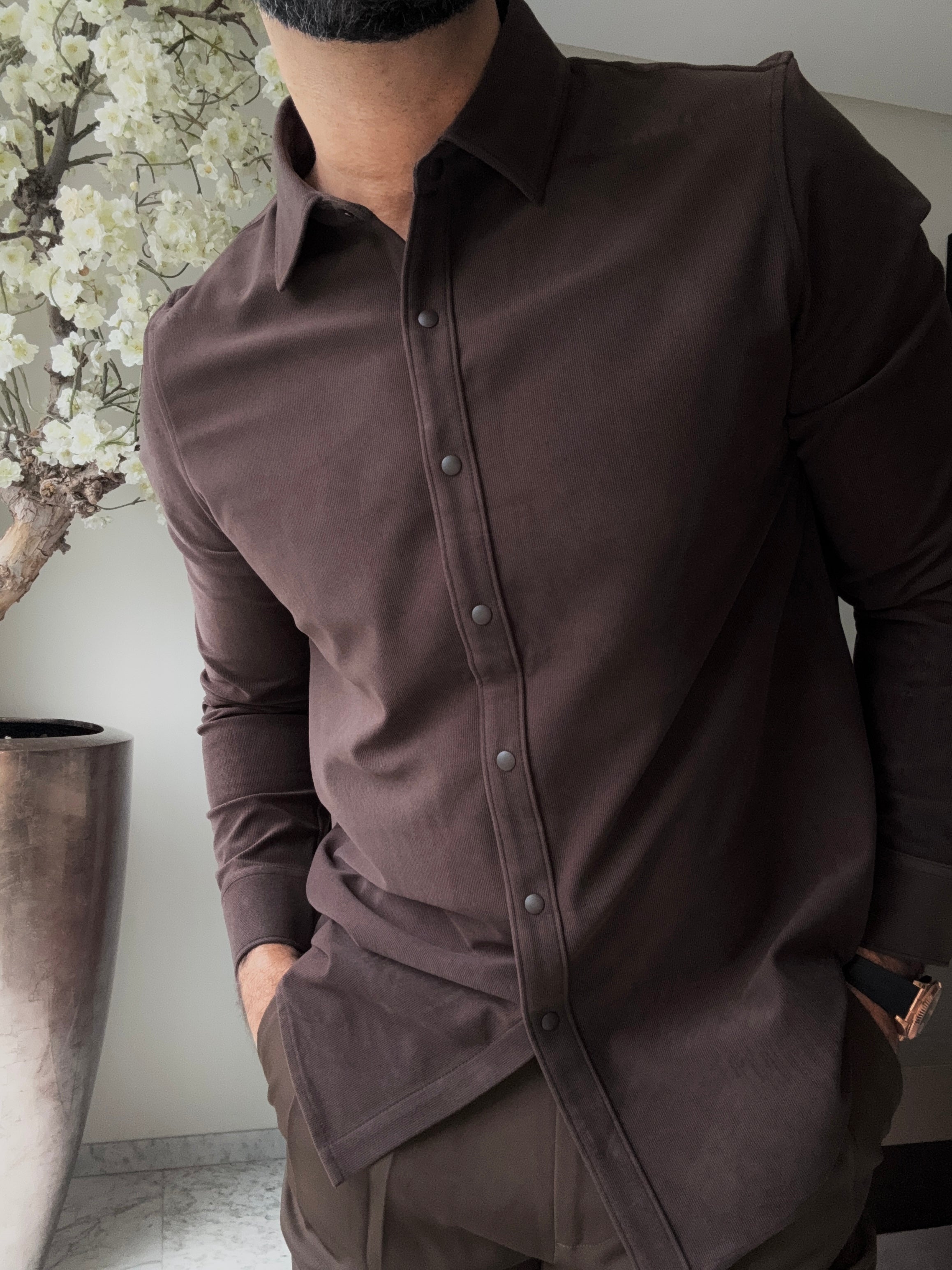 The david overshirt mocca