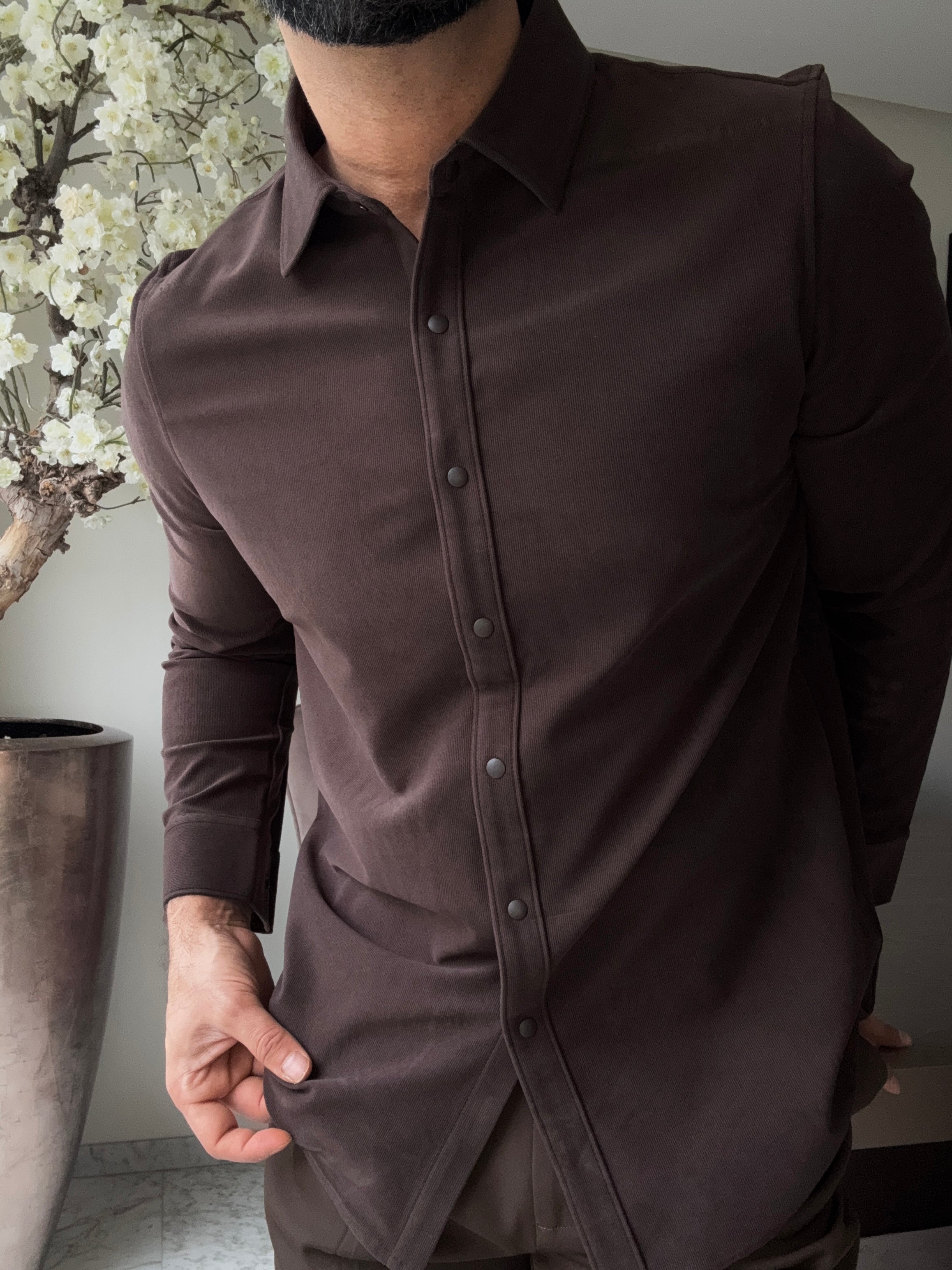 The david overshirt mocca