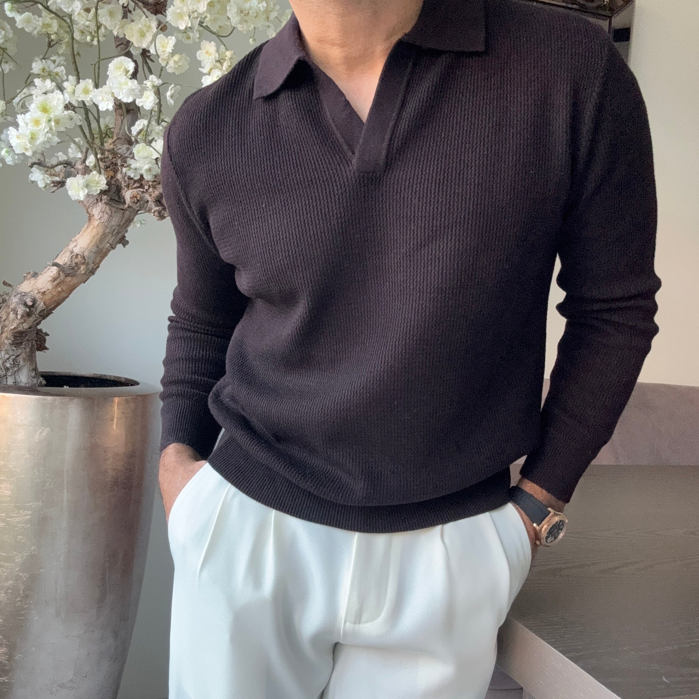 The Heritage Knit mocca