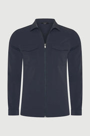The Santoni jacket dark blue