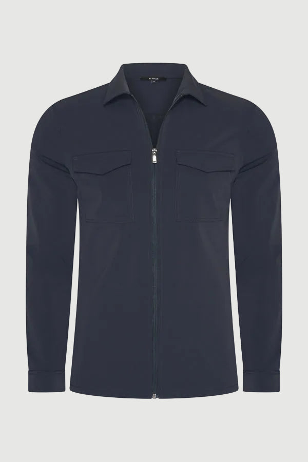 The Santoni jacket dark blue