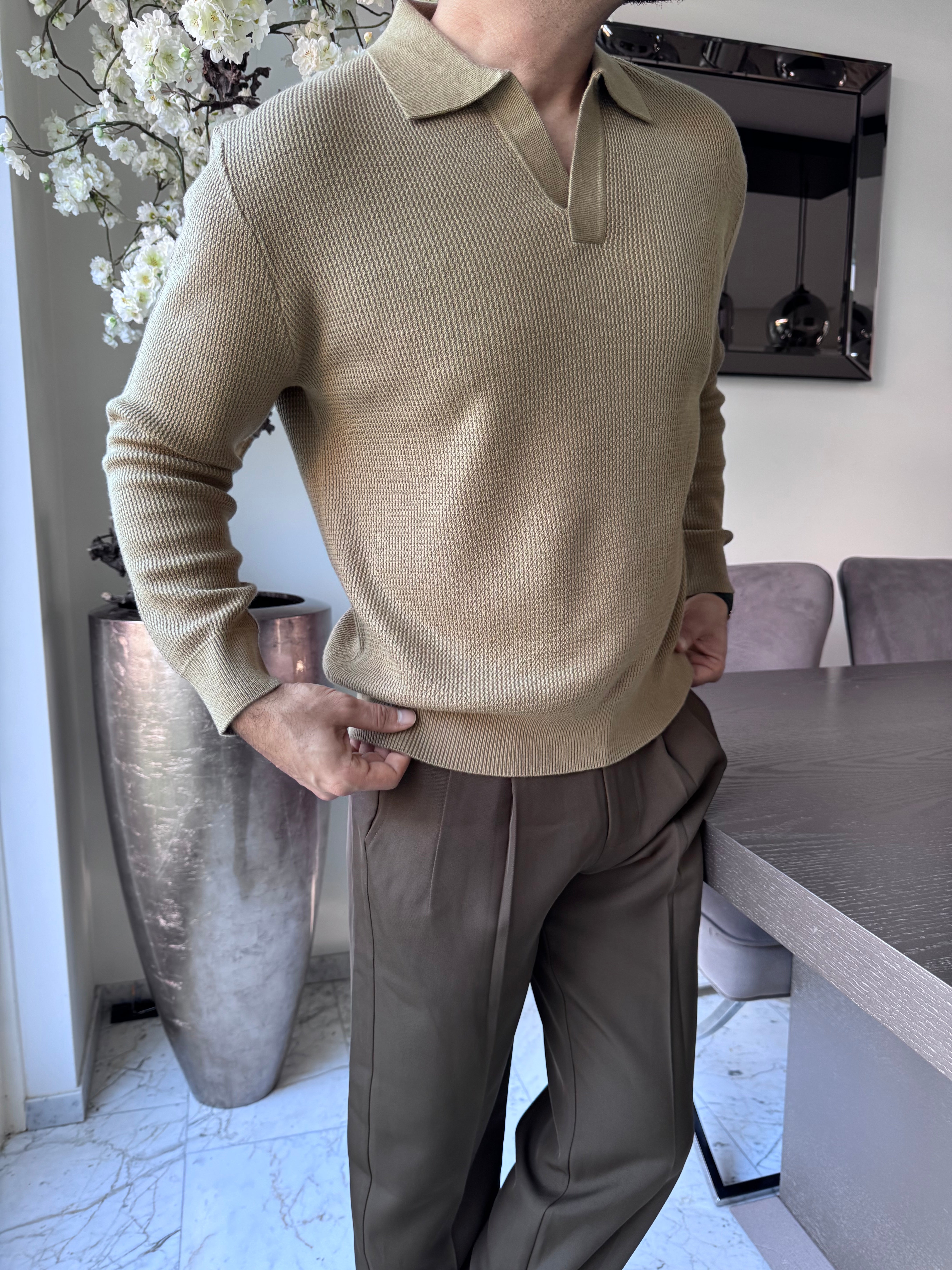 The Heritage Knit taupe