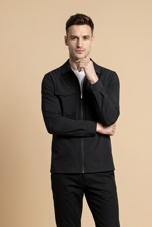 The santoni jacket black