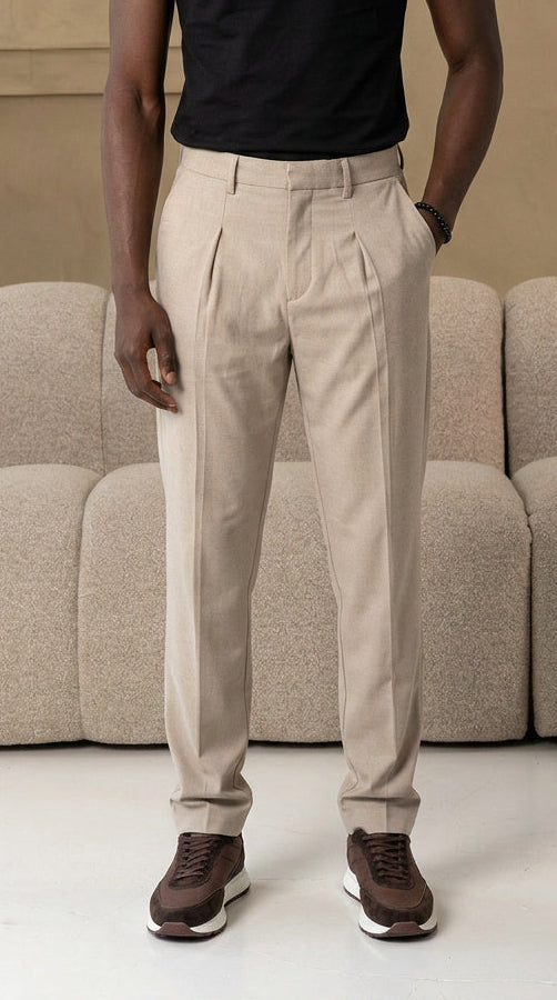 The Socrates Pants straight beige