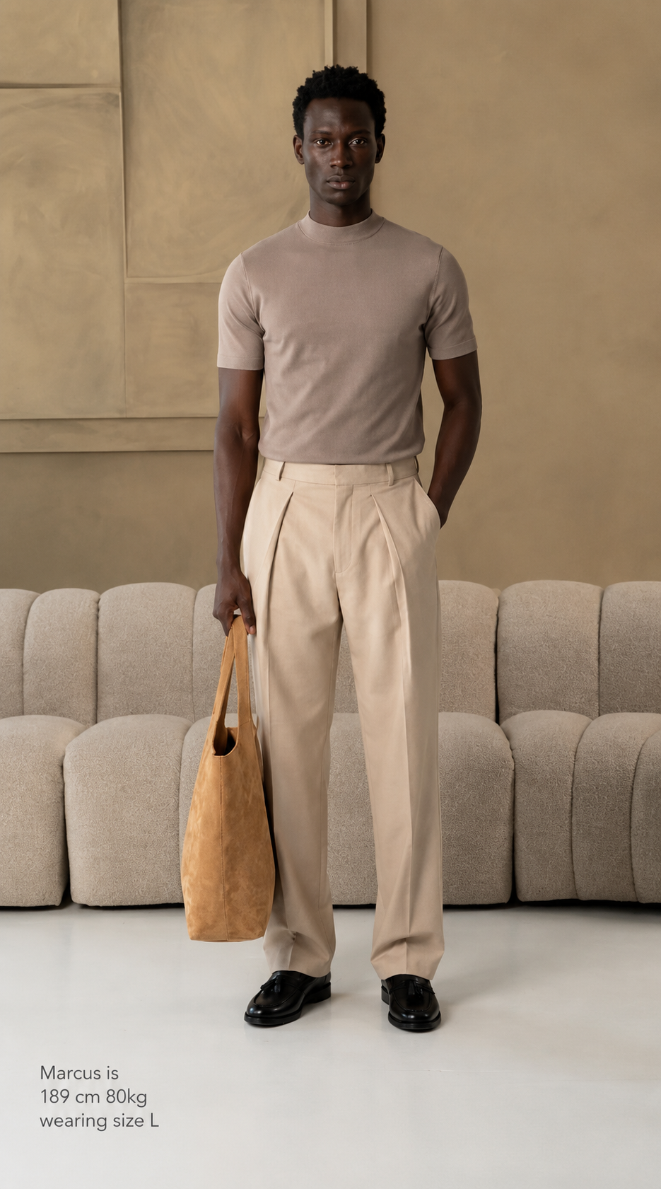 The socrates pants wide beige