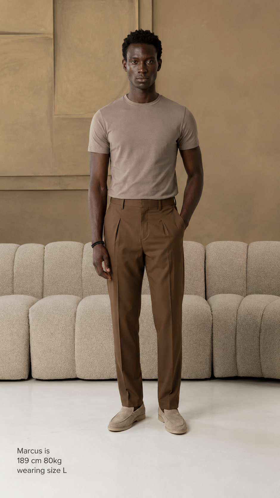 The socrates pants straight brown
