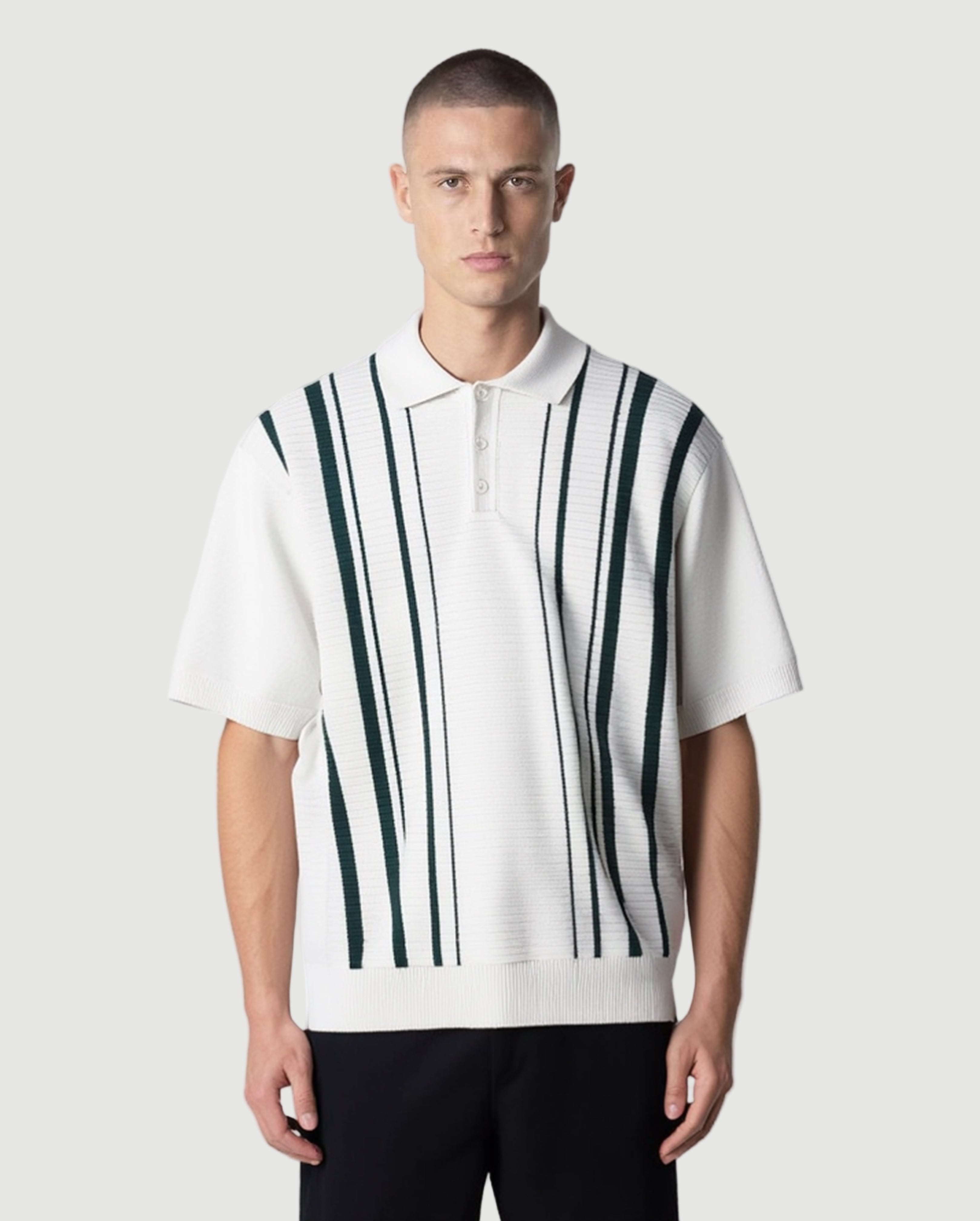 Striped polo