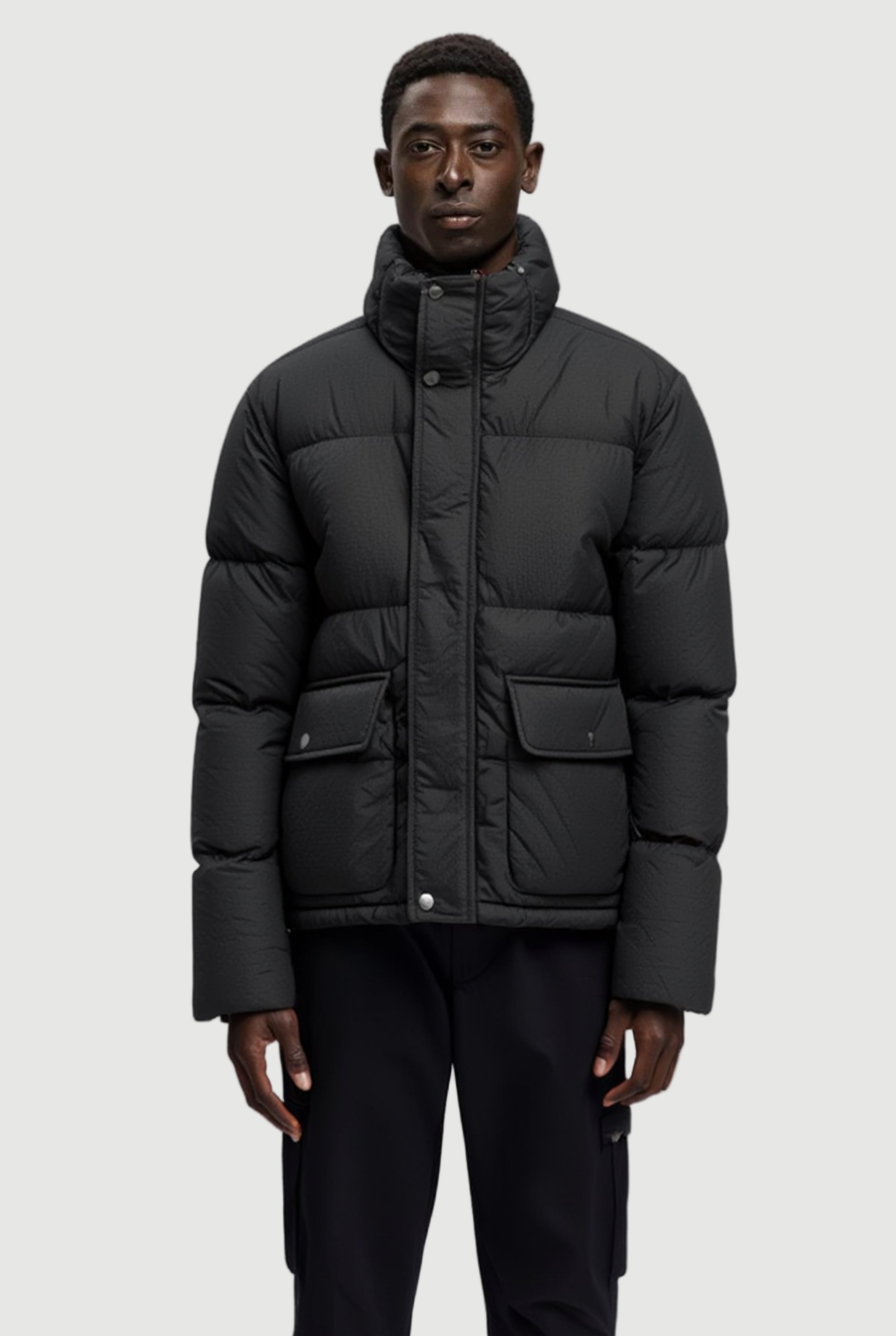 Printed hooded jacket