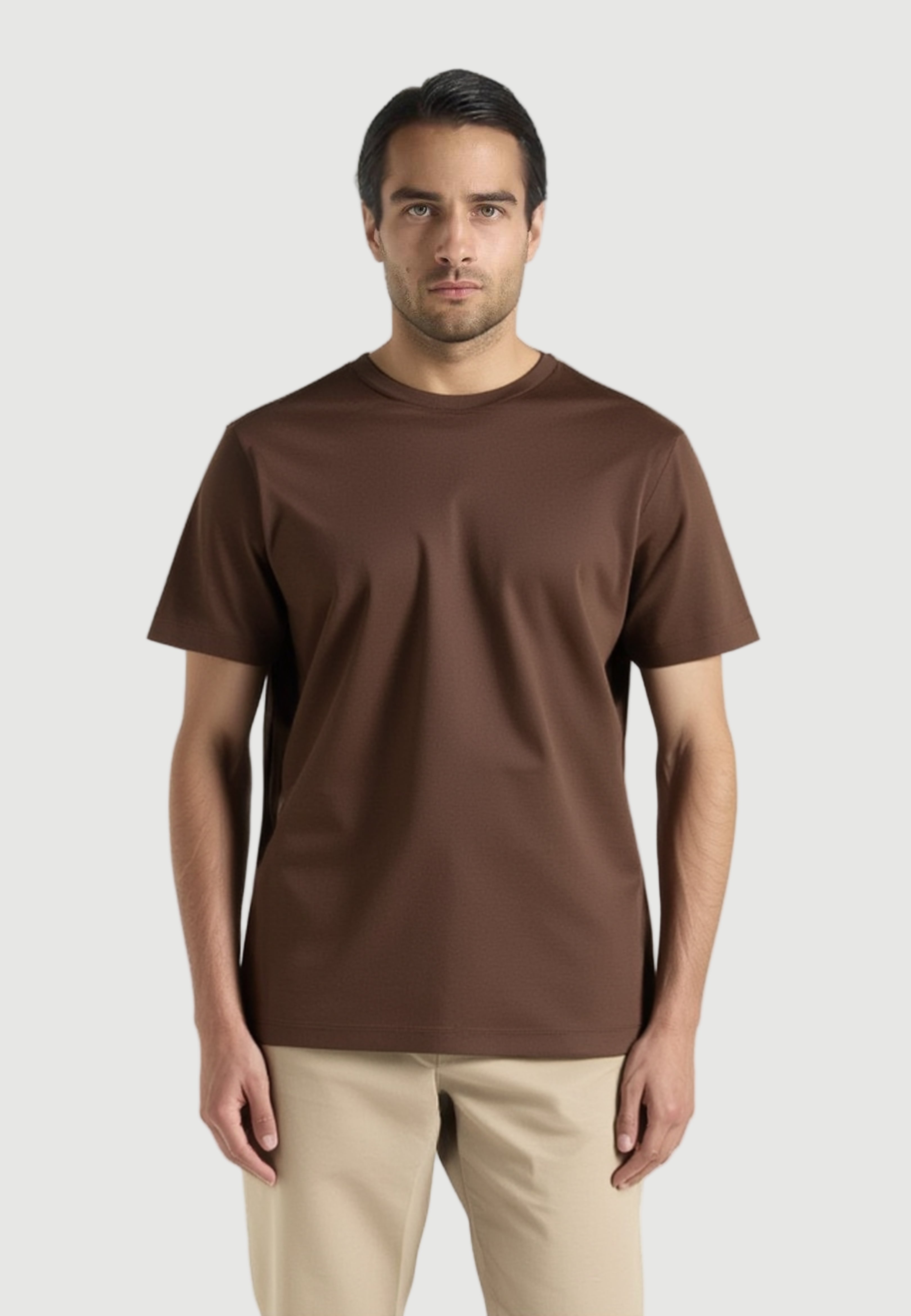 Glans t-shirt mocca