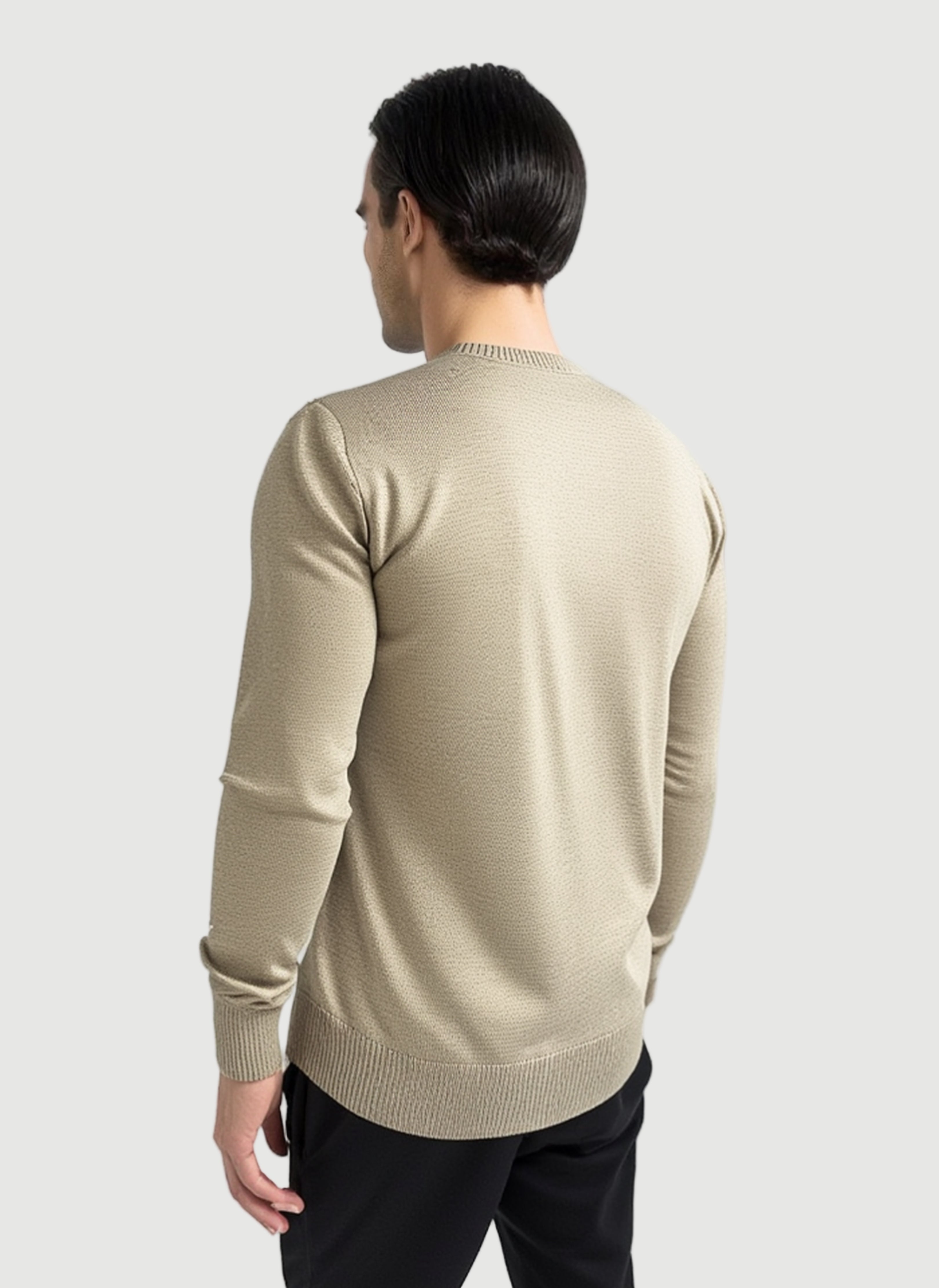 Knitted longsleeve taupe