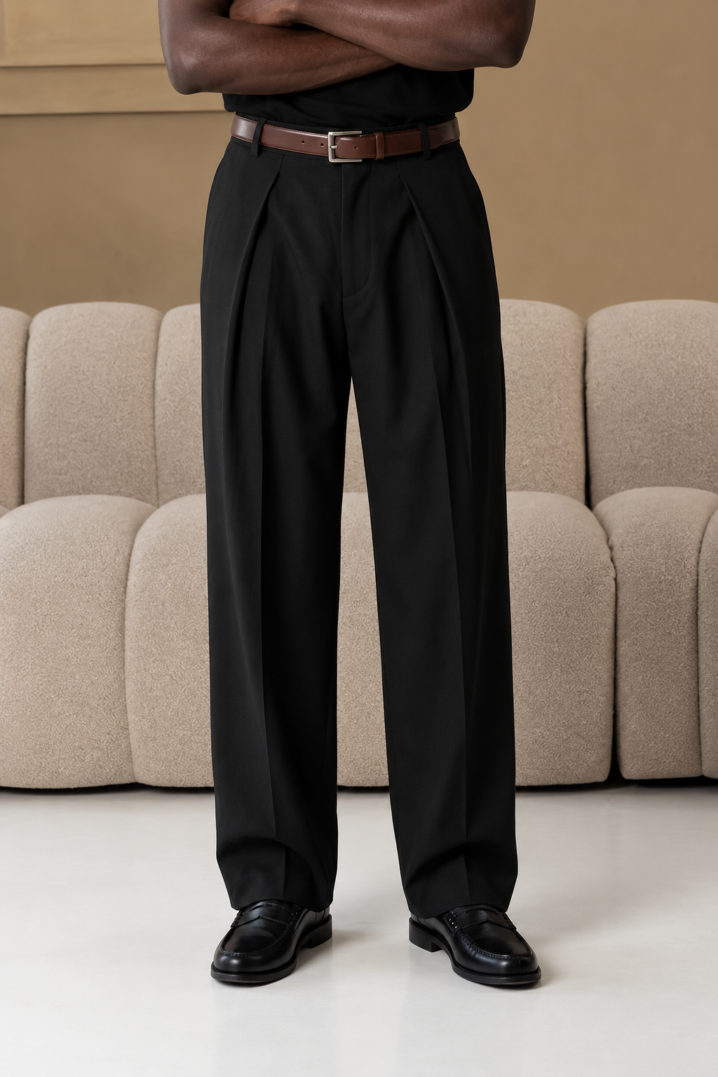 The socrates pants wide black