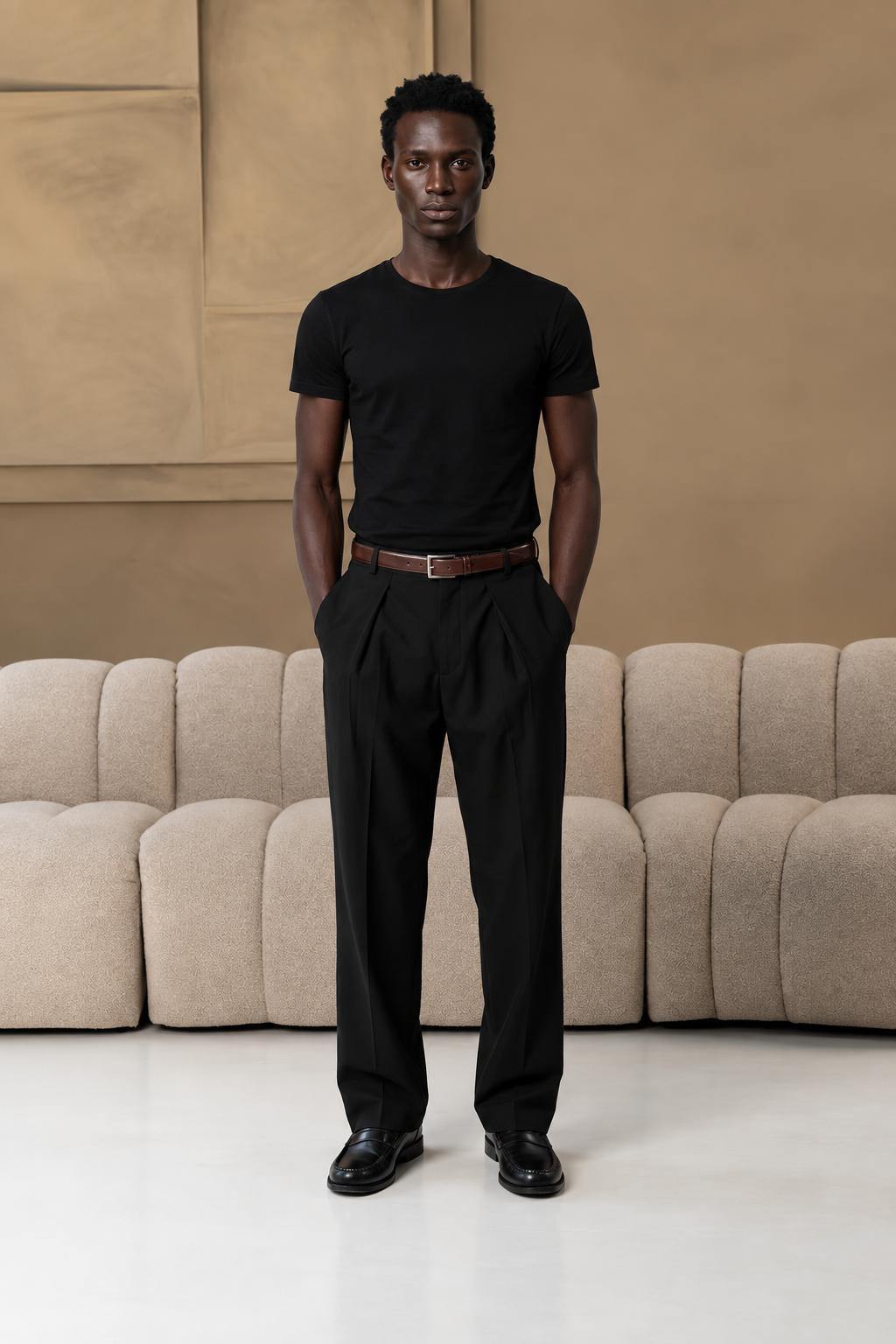 The socrates pants wide black