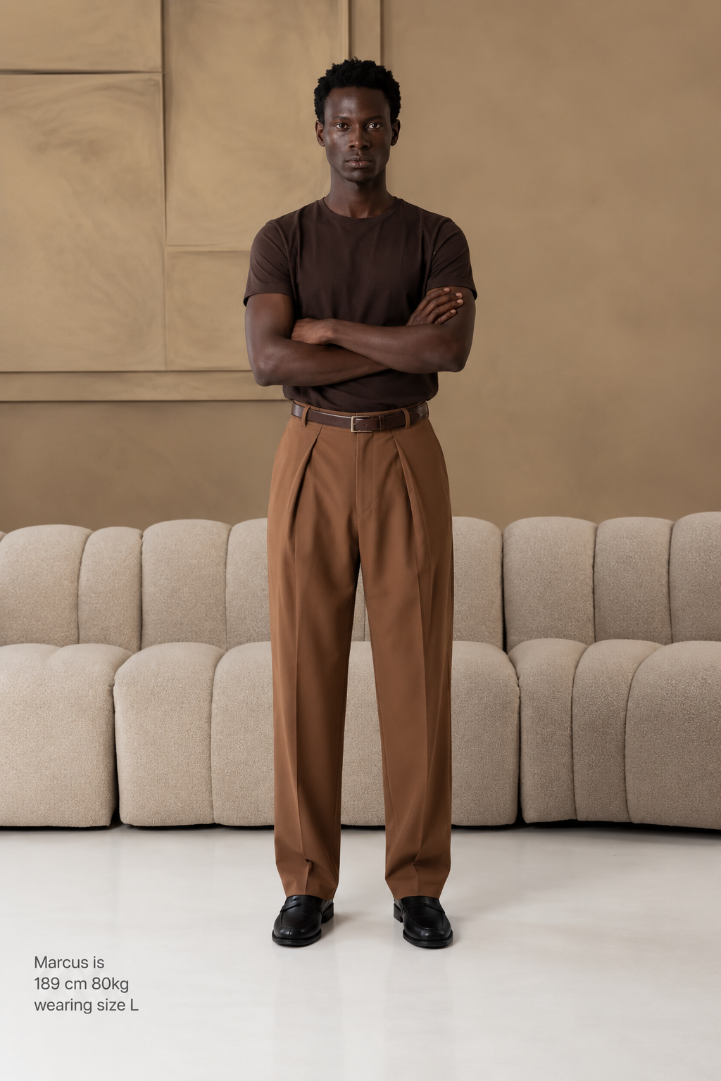 The socrates pants wide brown