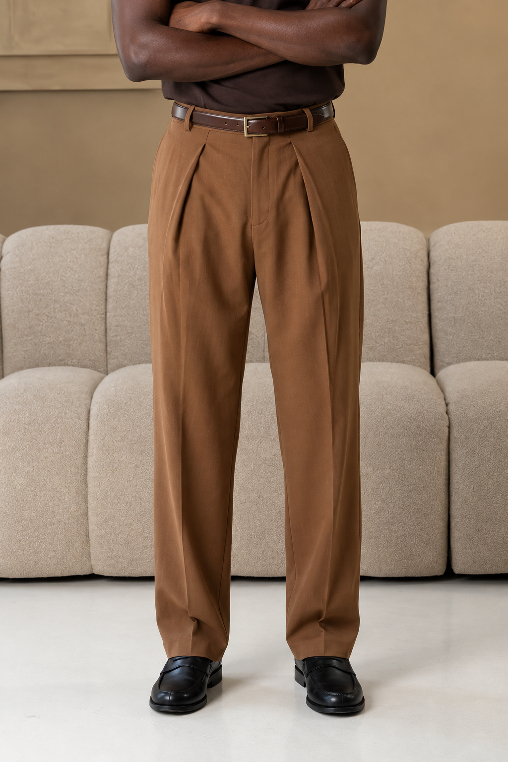 The socrates pants wide brown