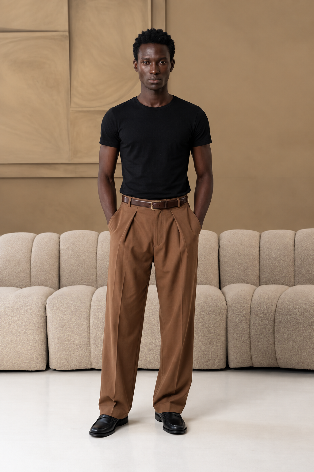 The socrates pants wide brown