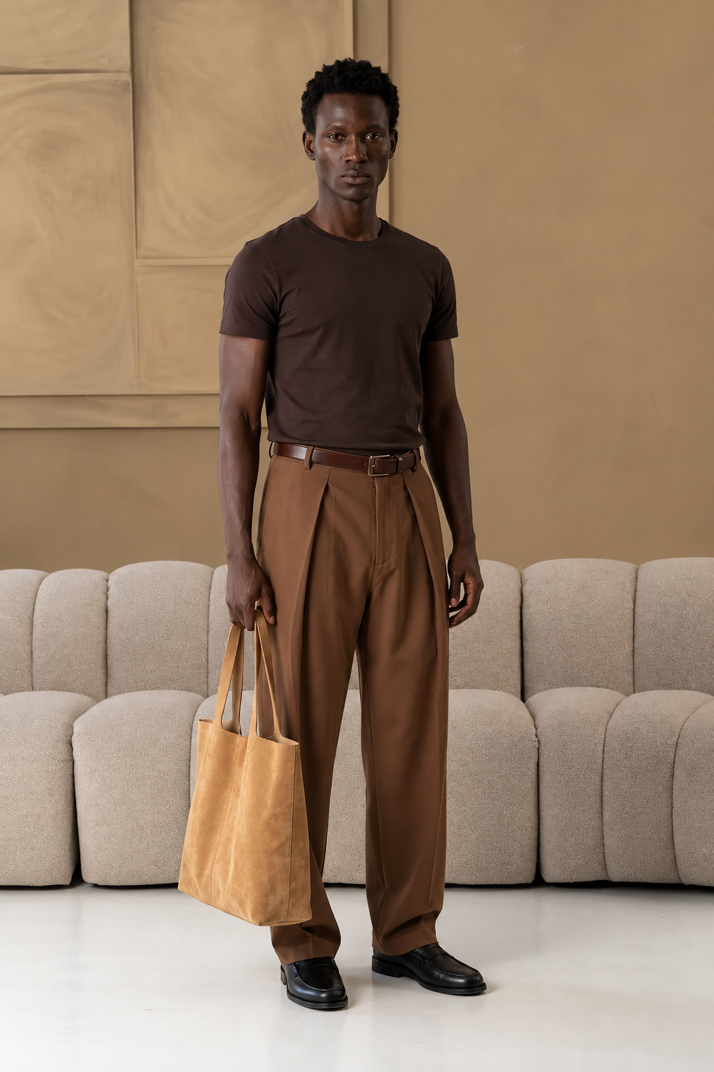 The socrates pants wide brown