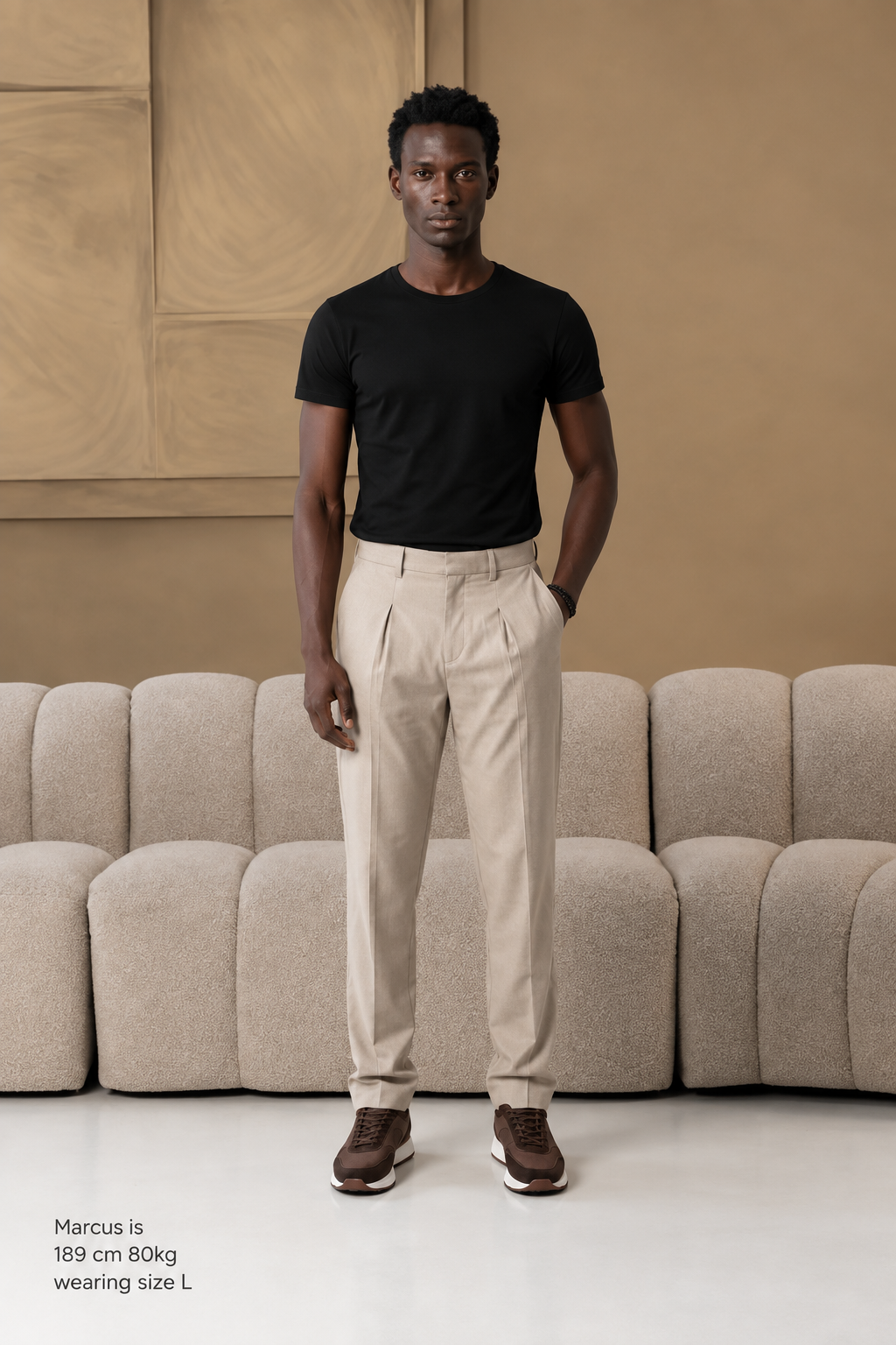 The Socrates Pants straight beige