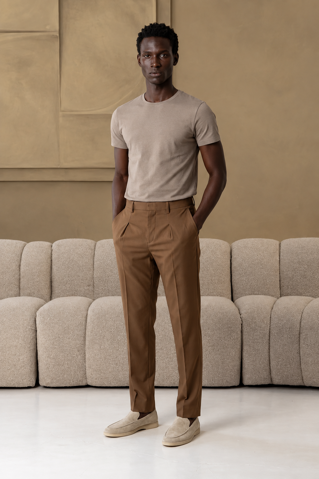 The socrates pants straight brown