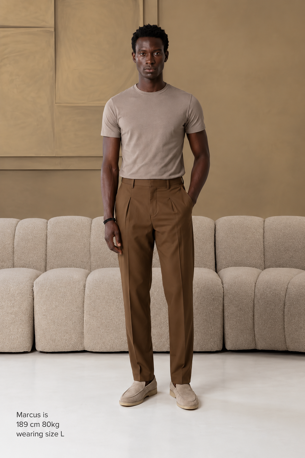 The socrates pants straight brown