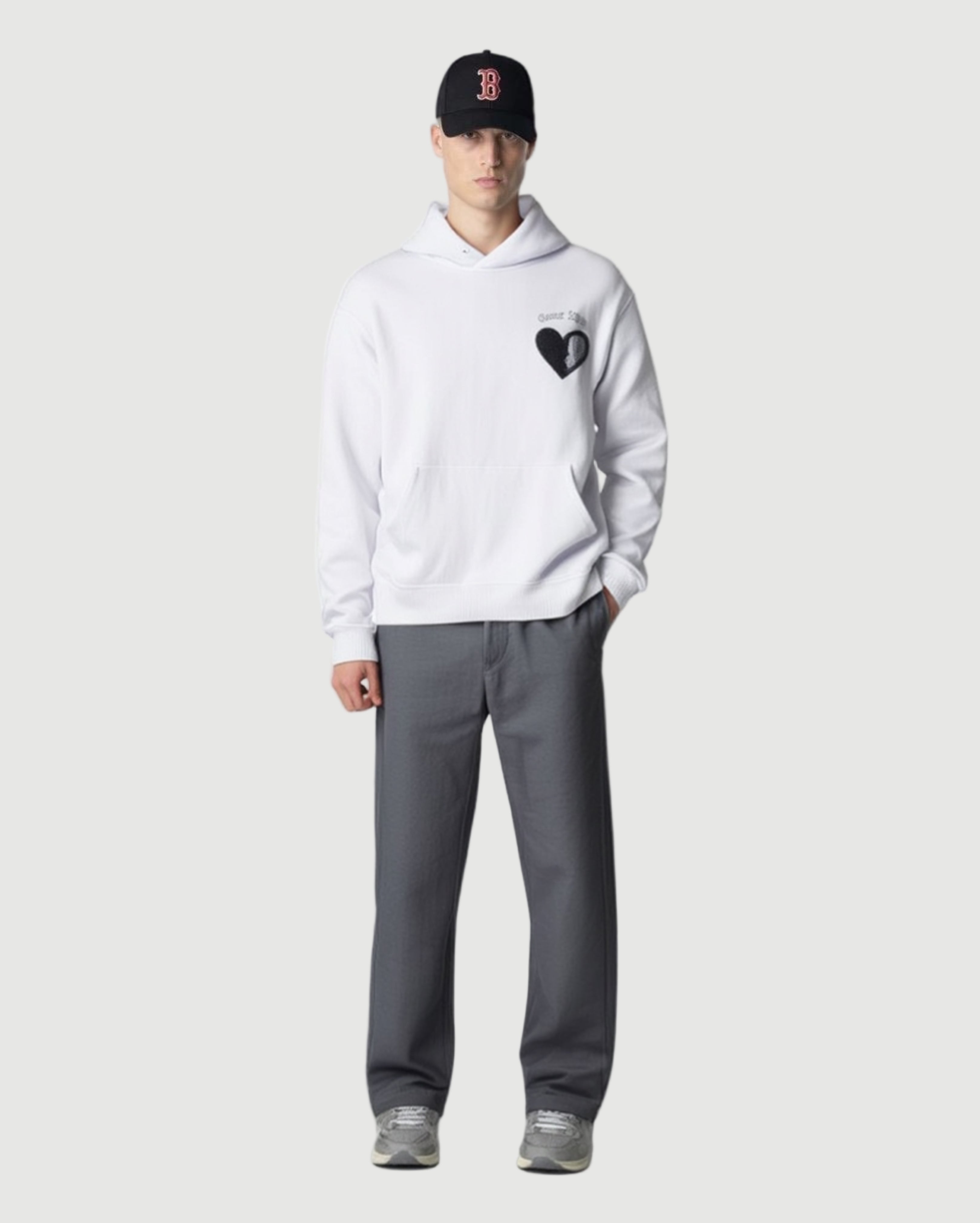 Broken heart hoodie off-white