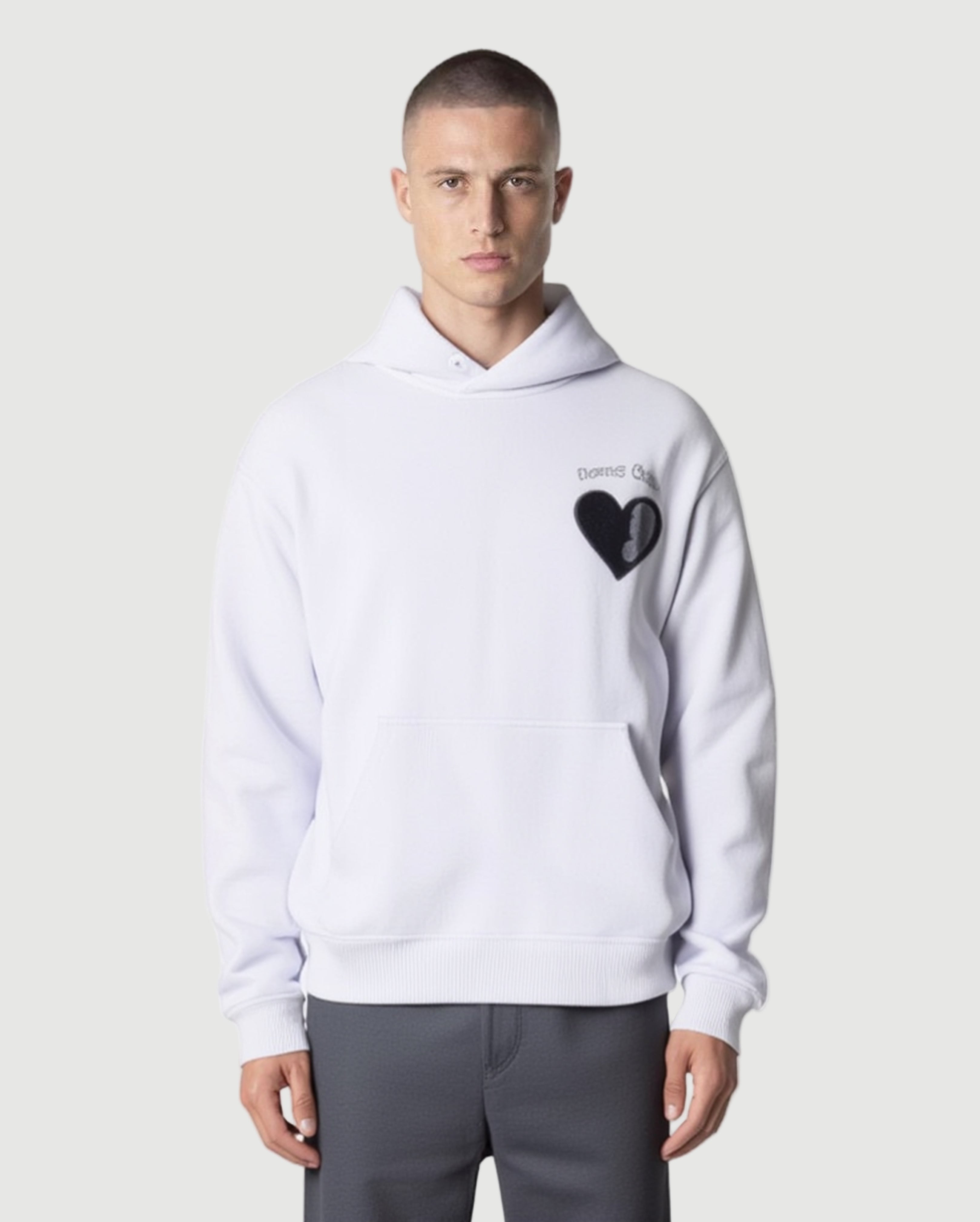 Broken heart hoodie off-white