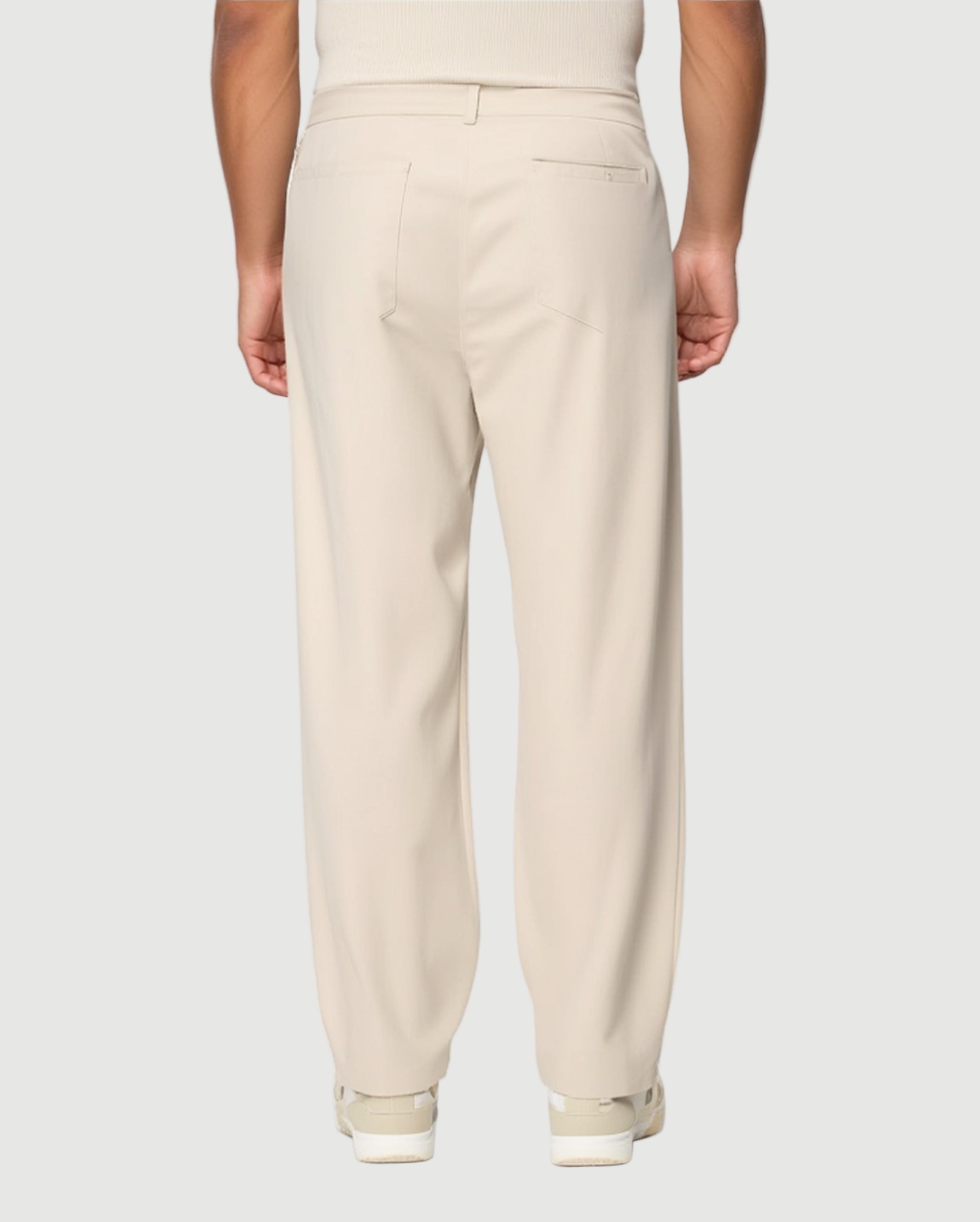 Wide leg pants cream