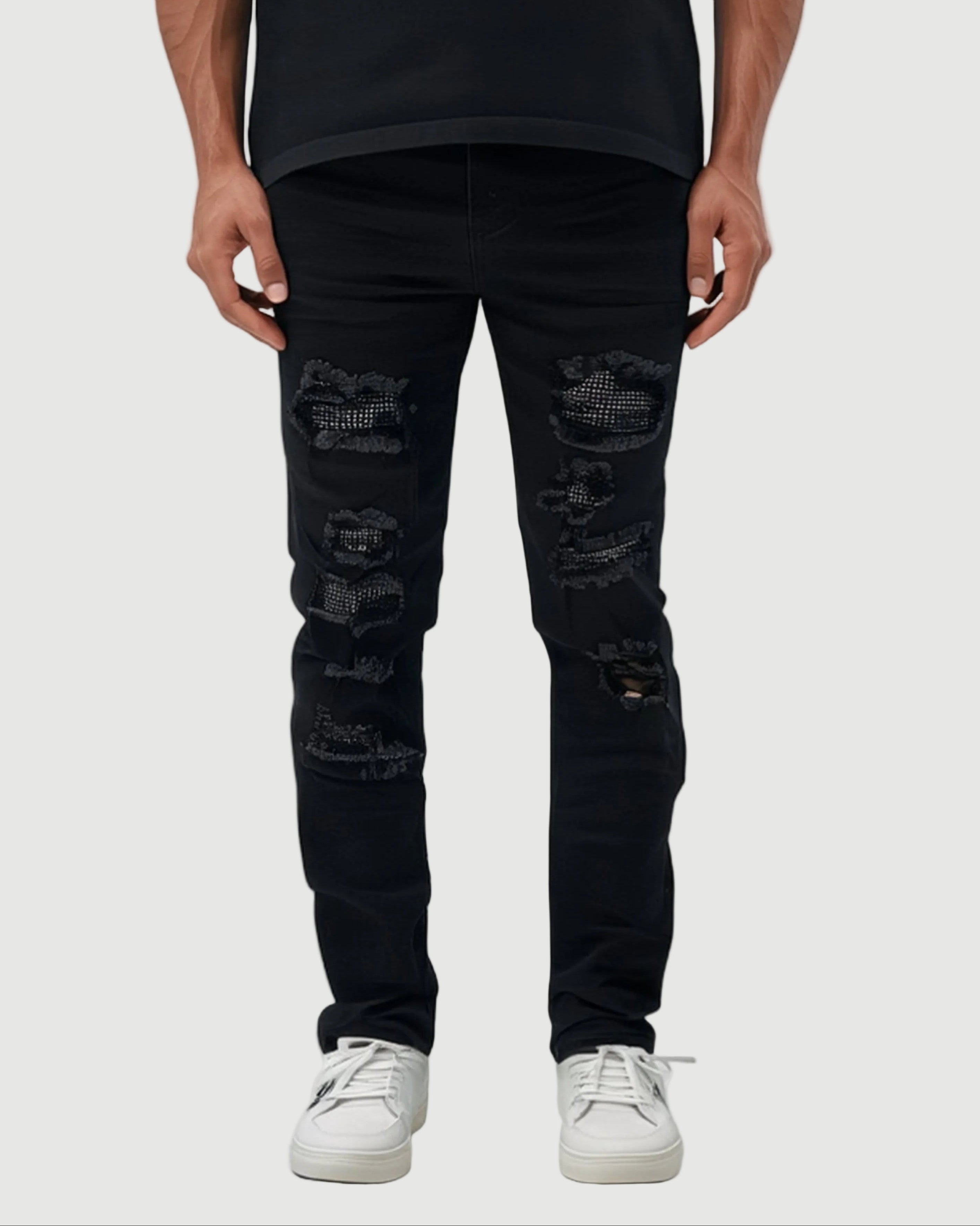 Ripped jeans diamond