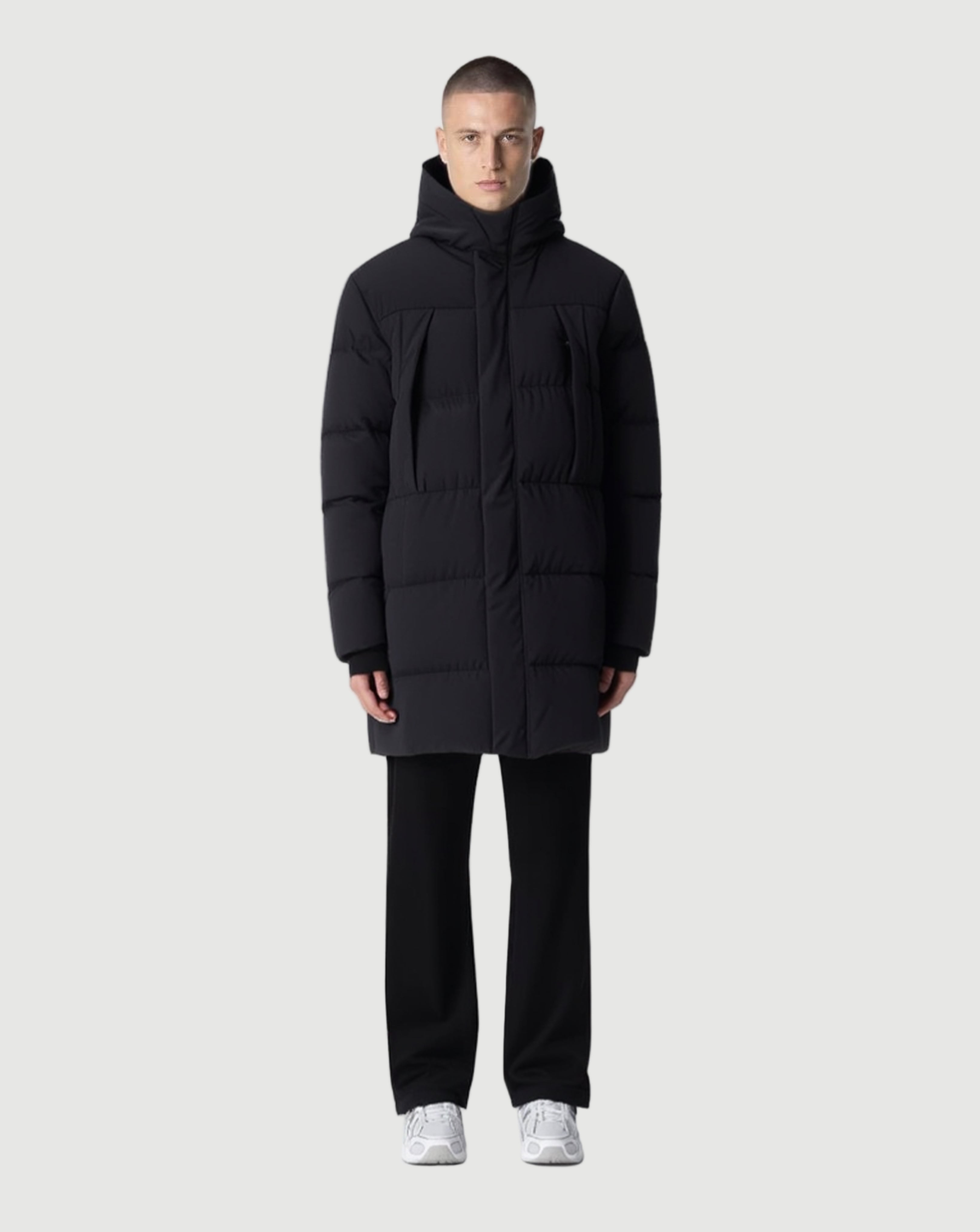 Mikka long puffer jacket black