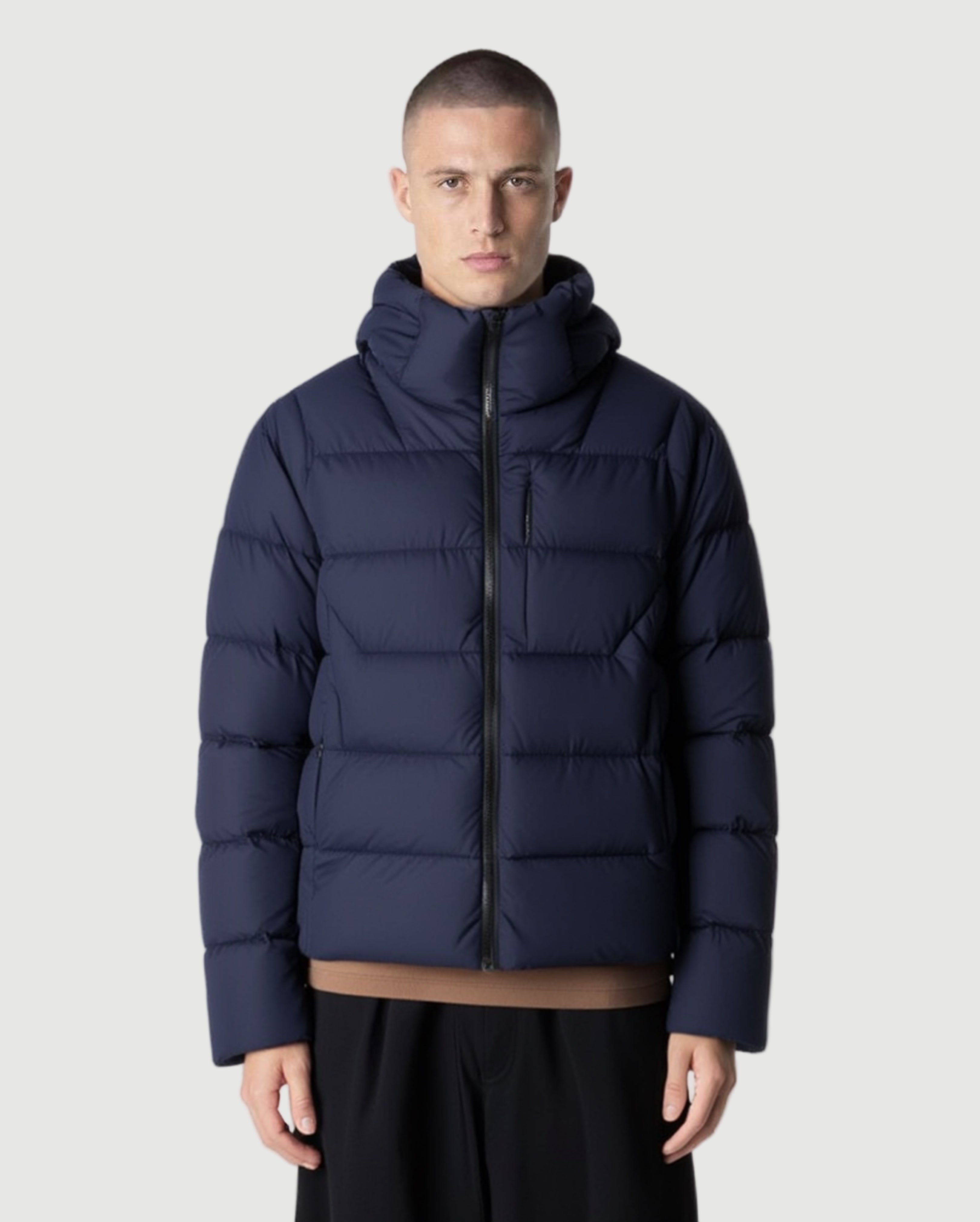 brixton down jacket navy
