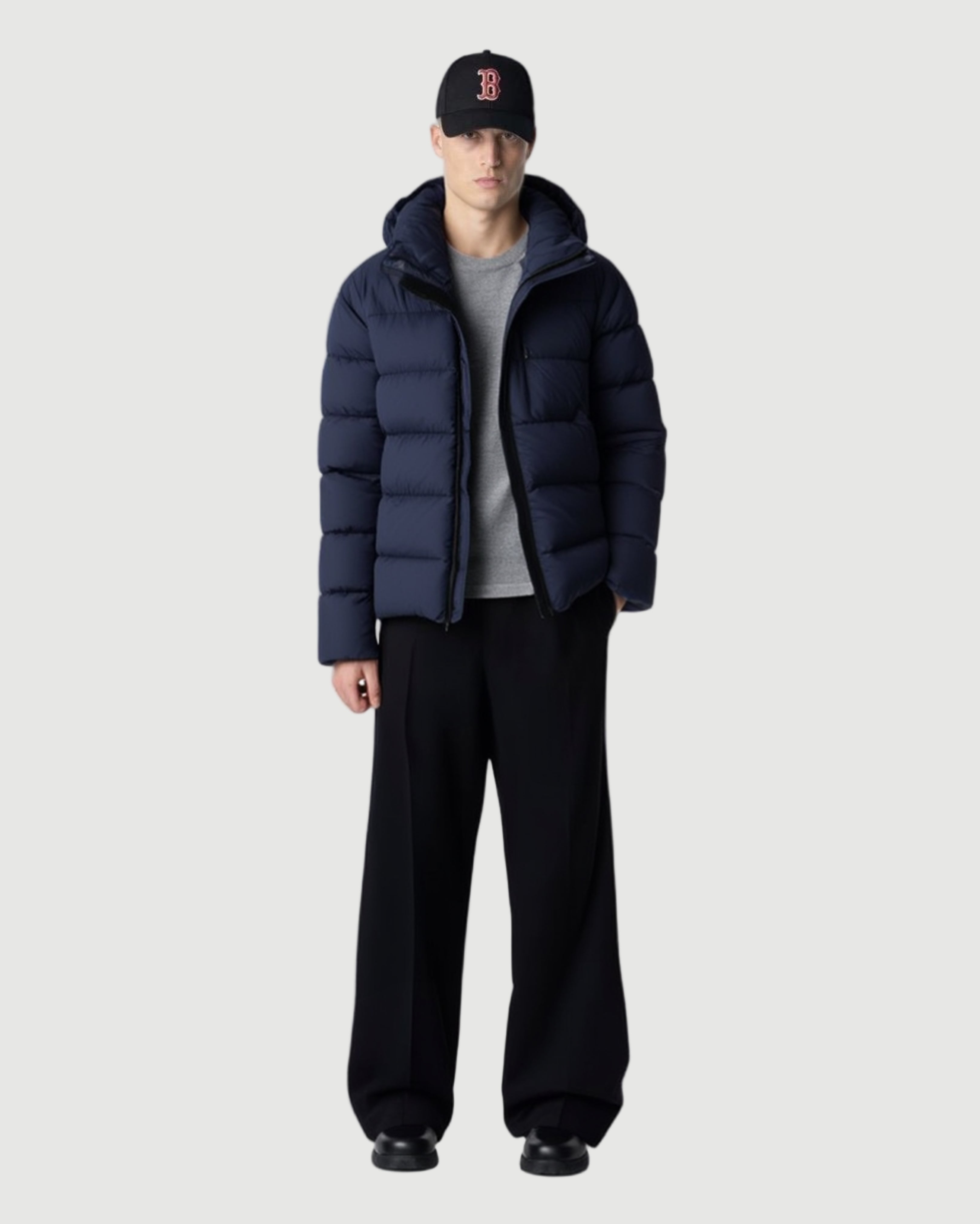 brixton down jacket navy