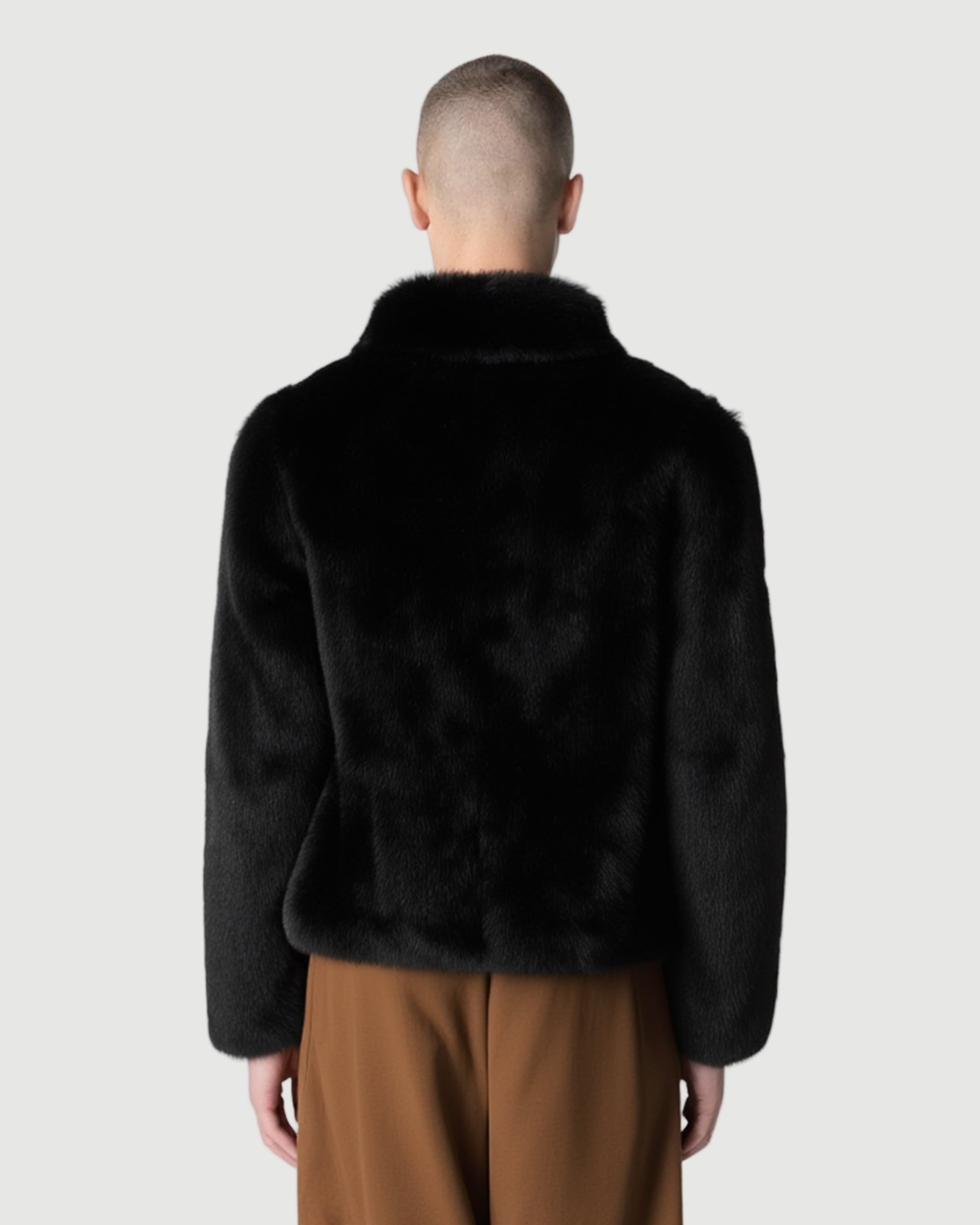 Orazio fur jacket black
