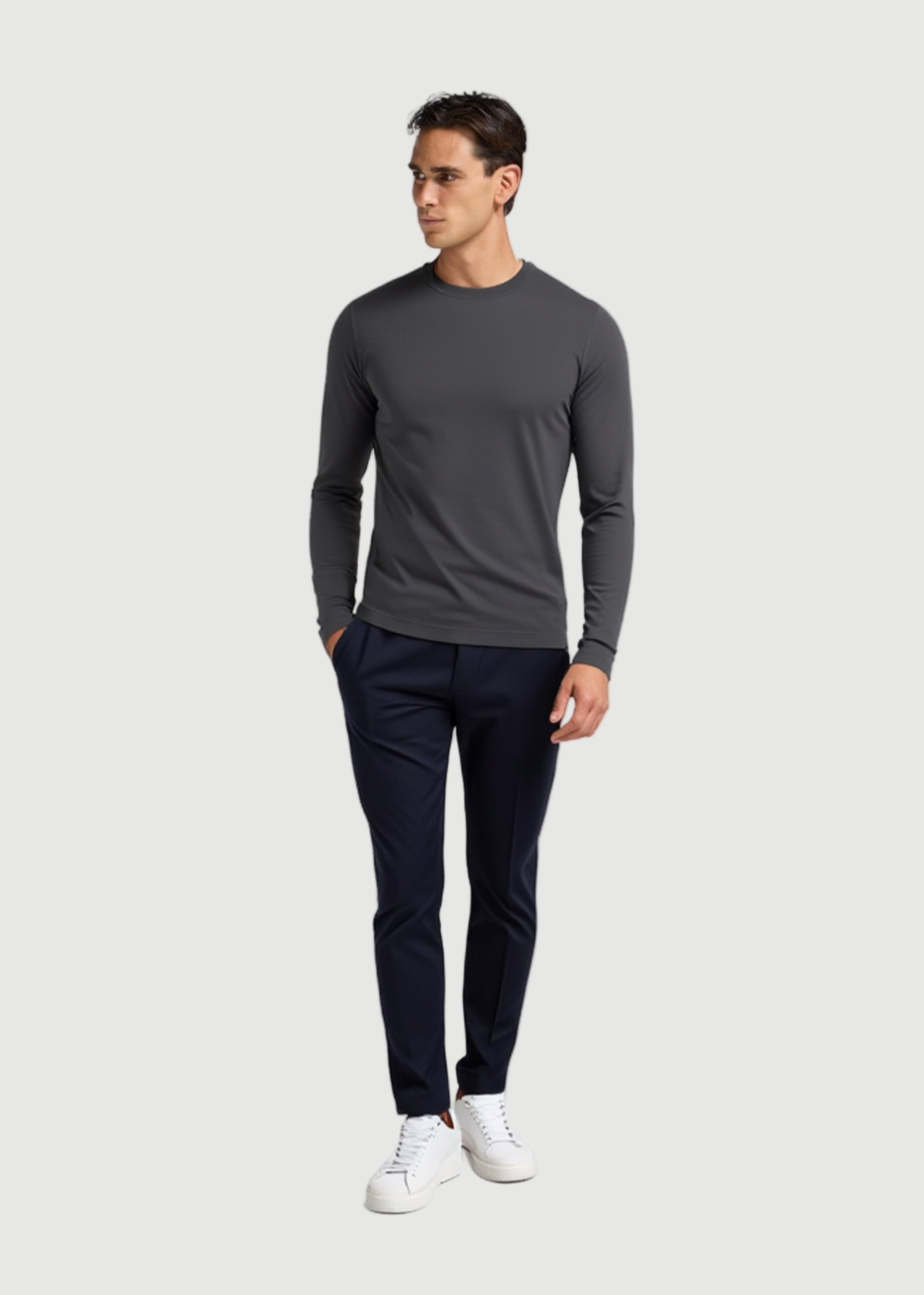 Ermal long sleeve t-shirt dark gray