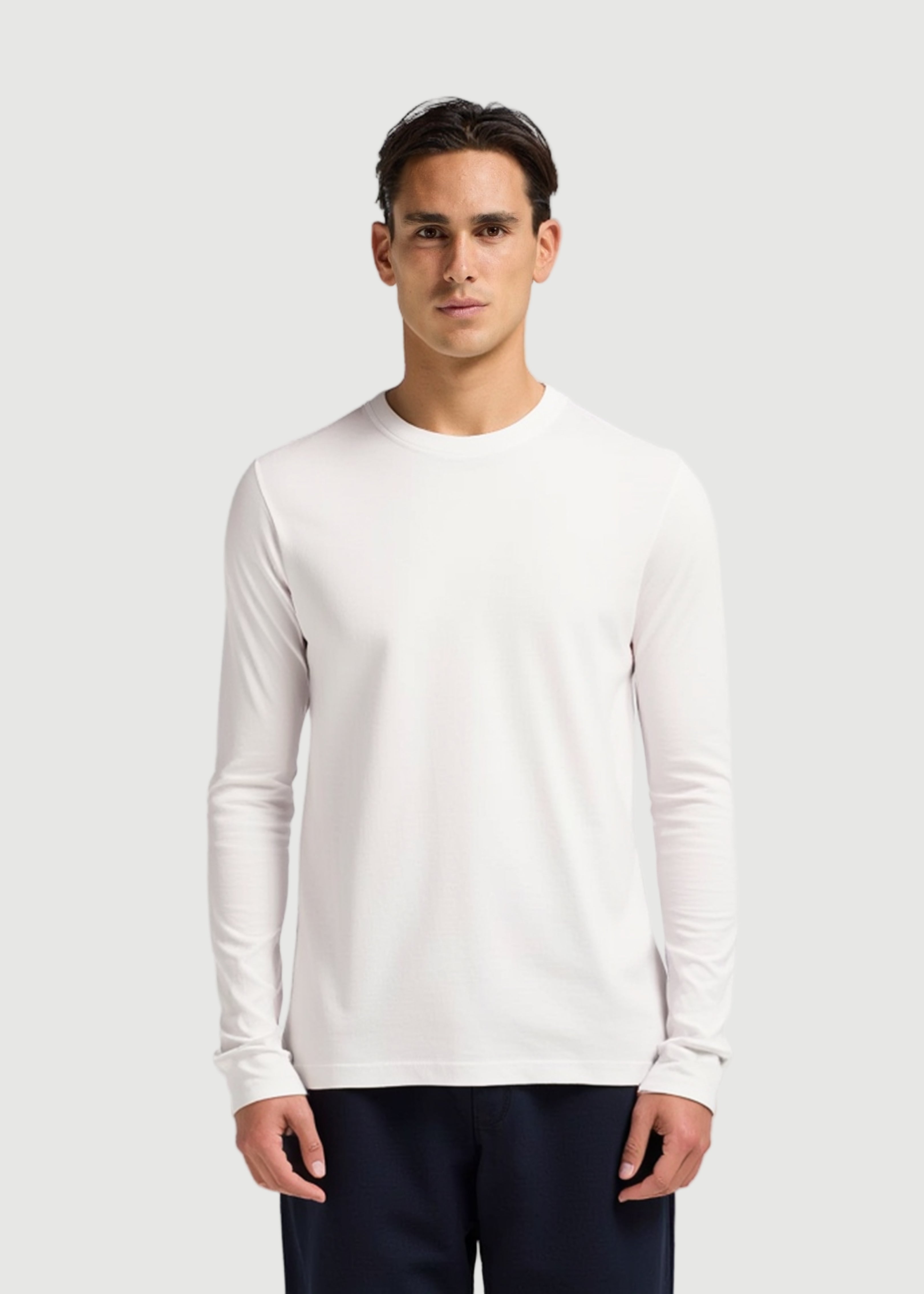 Ermal long sleeve t-shirt white